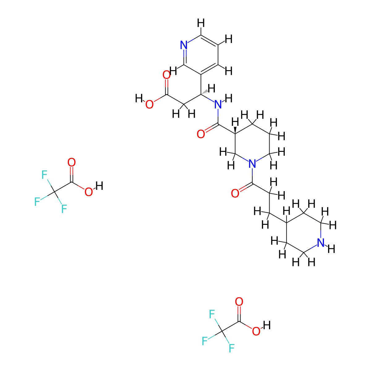 Elarofiban (diTFA) molecular structure, CAS 198958-89-3