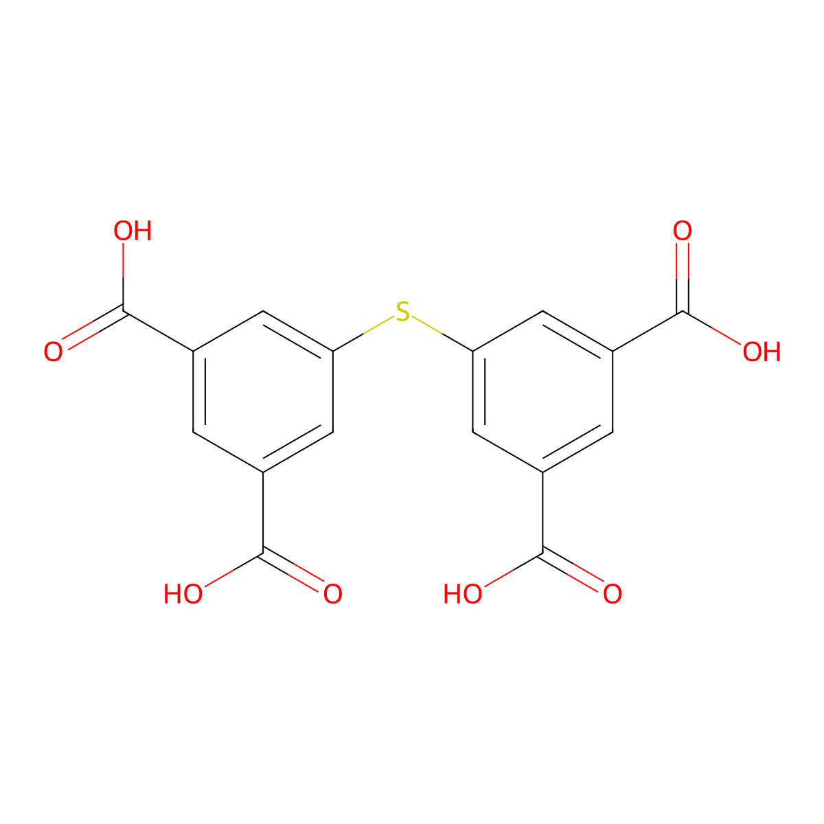 5,5'-Thiodiisophthalic acid molecular structure, CAS 1989628-39-8