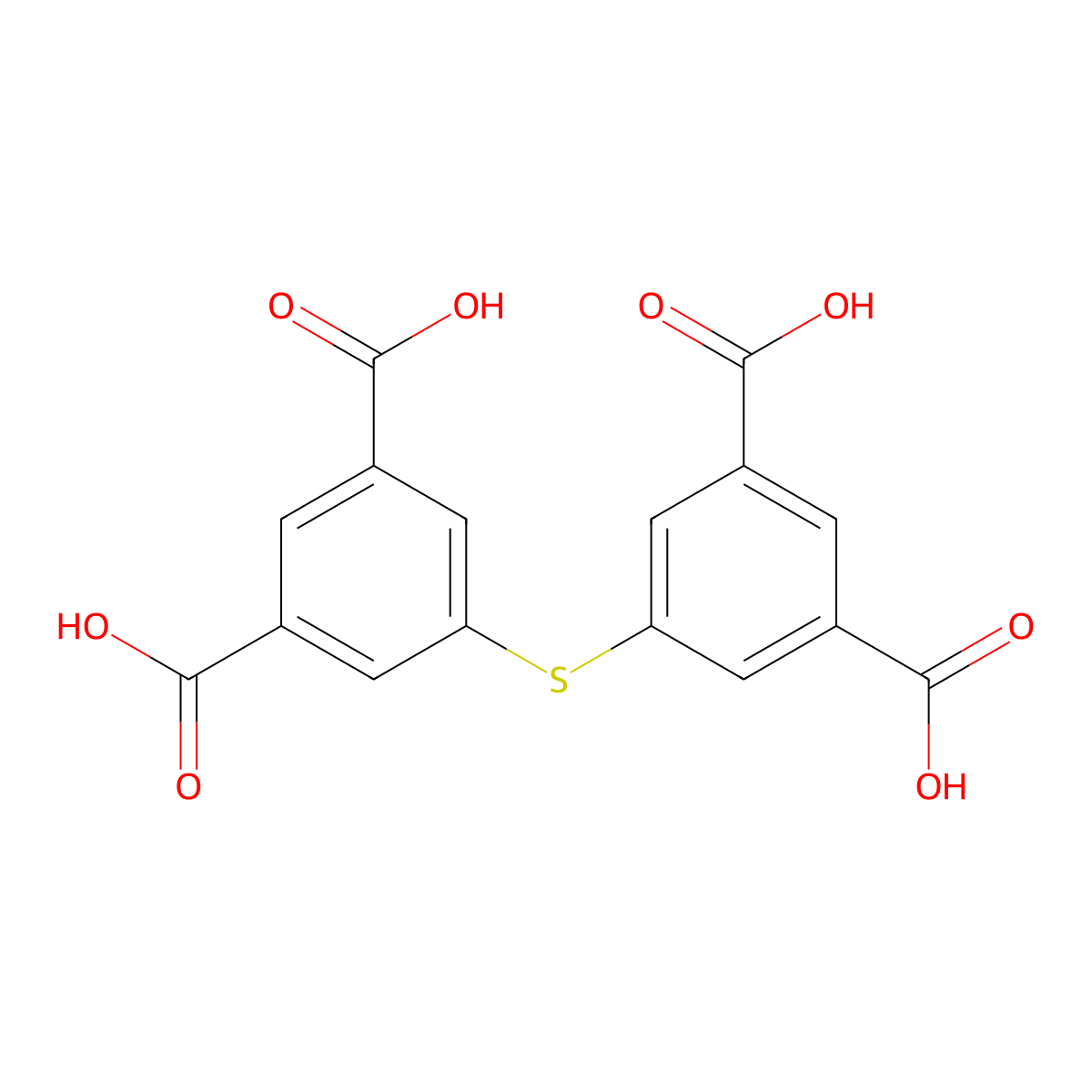 5,5'-Thiodiisophthalic acid molecular structure, CAS 1989628-39-8