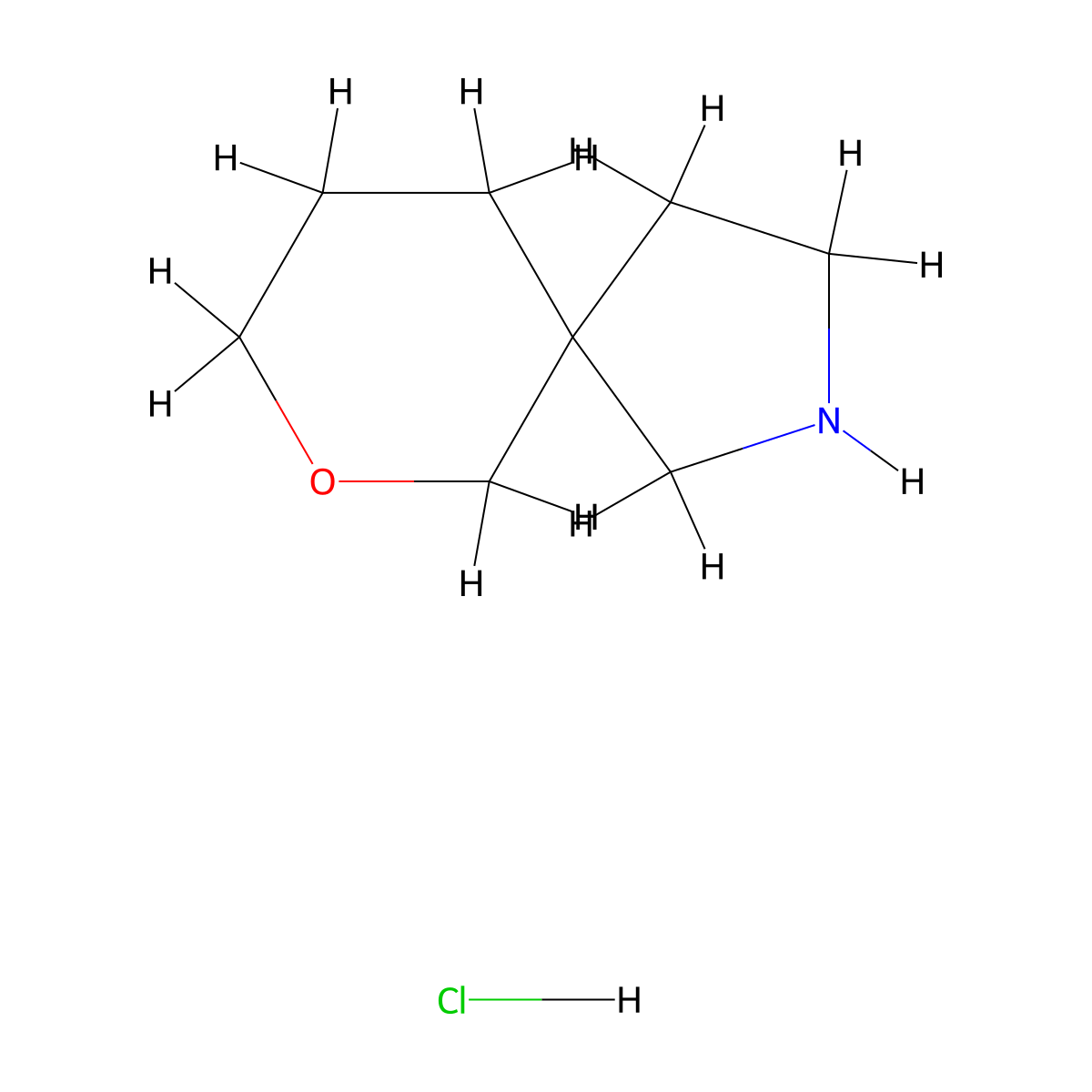 7-Oxa-2-Azaspiro[4.5]Decane Hydrochloride molecular structure, CAS 1989659-08-6