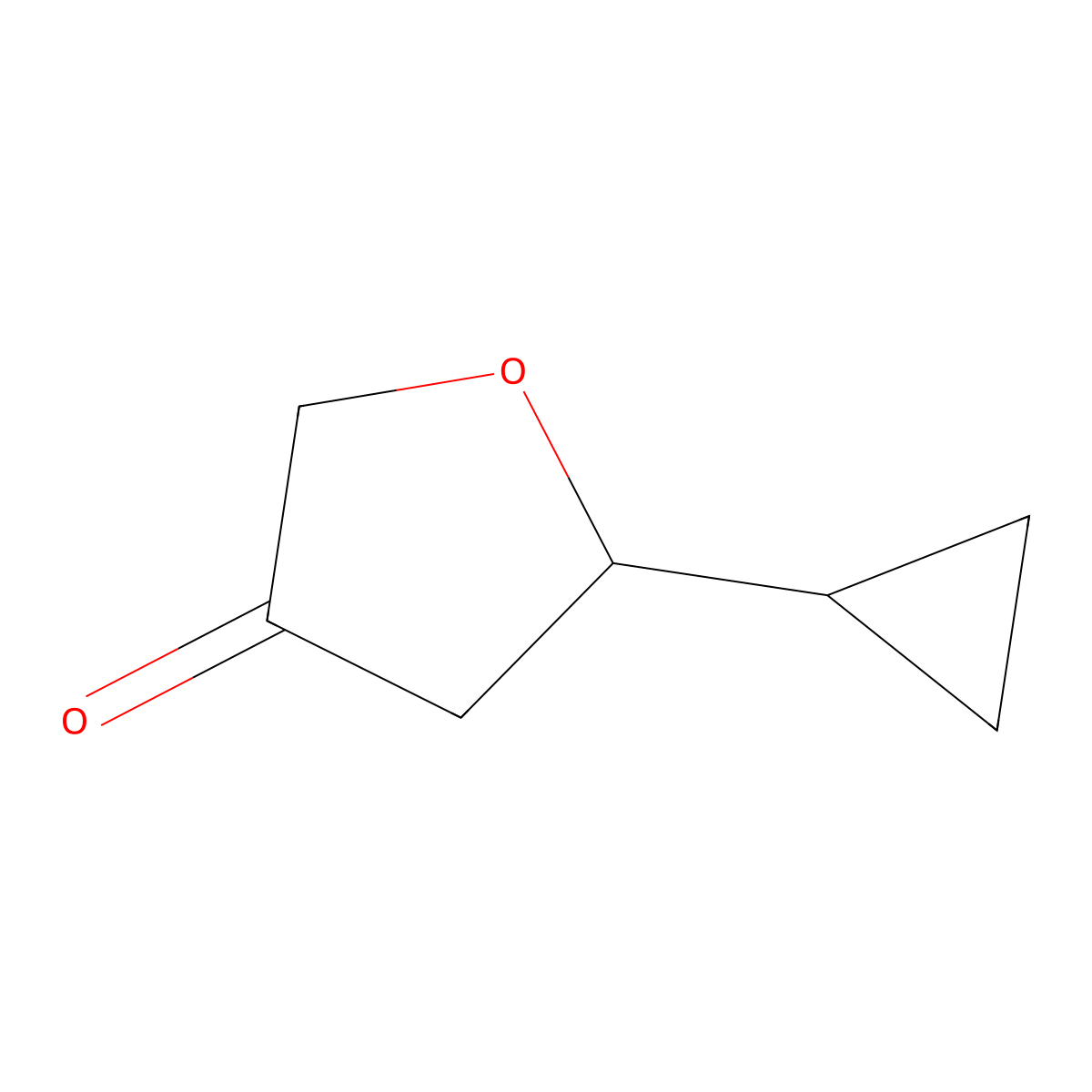 5-Cyclopropyloxolan-3-one molecular structure, CAS 1989659-29-1
