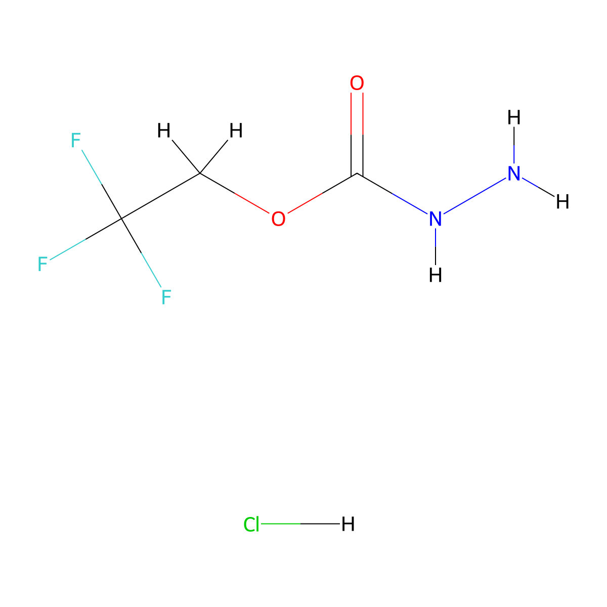 (2,2,2-Trifluoroethoxy)carbohydrazide hydrochloride molecular structure, CAS 1989659-73-5