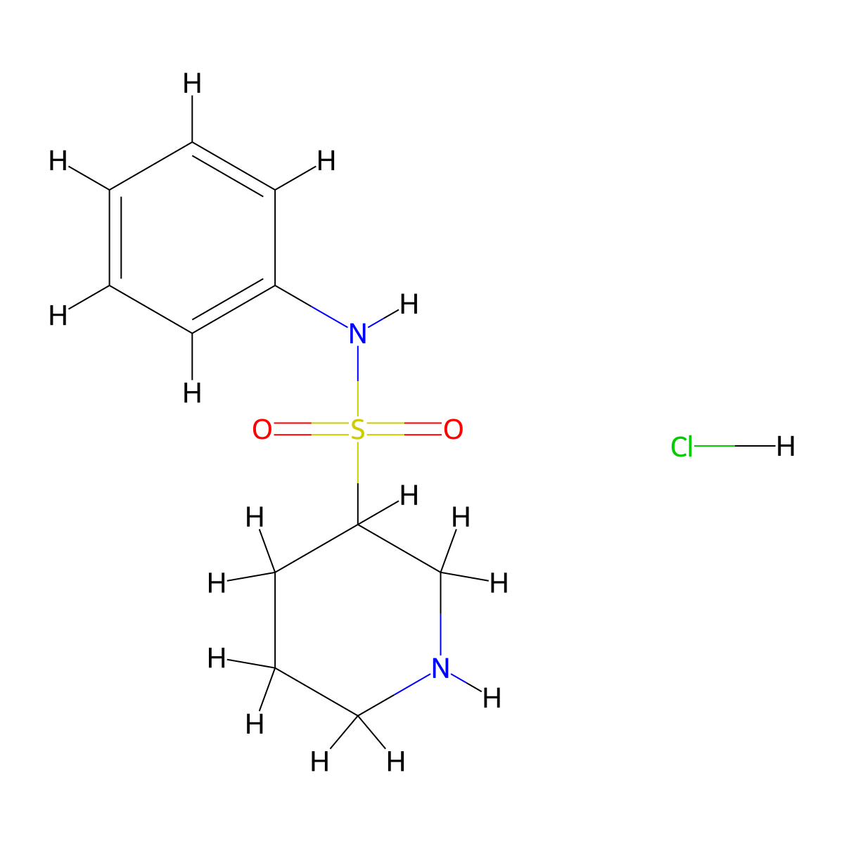 N-phenylpiperidine-3-sulfonamide hydrochloride molecular structure, CAS 1989659-77-9