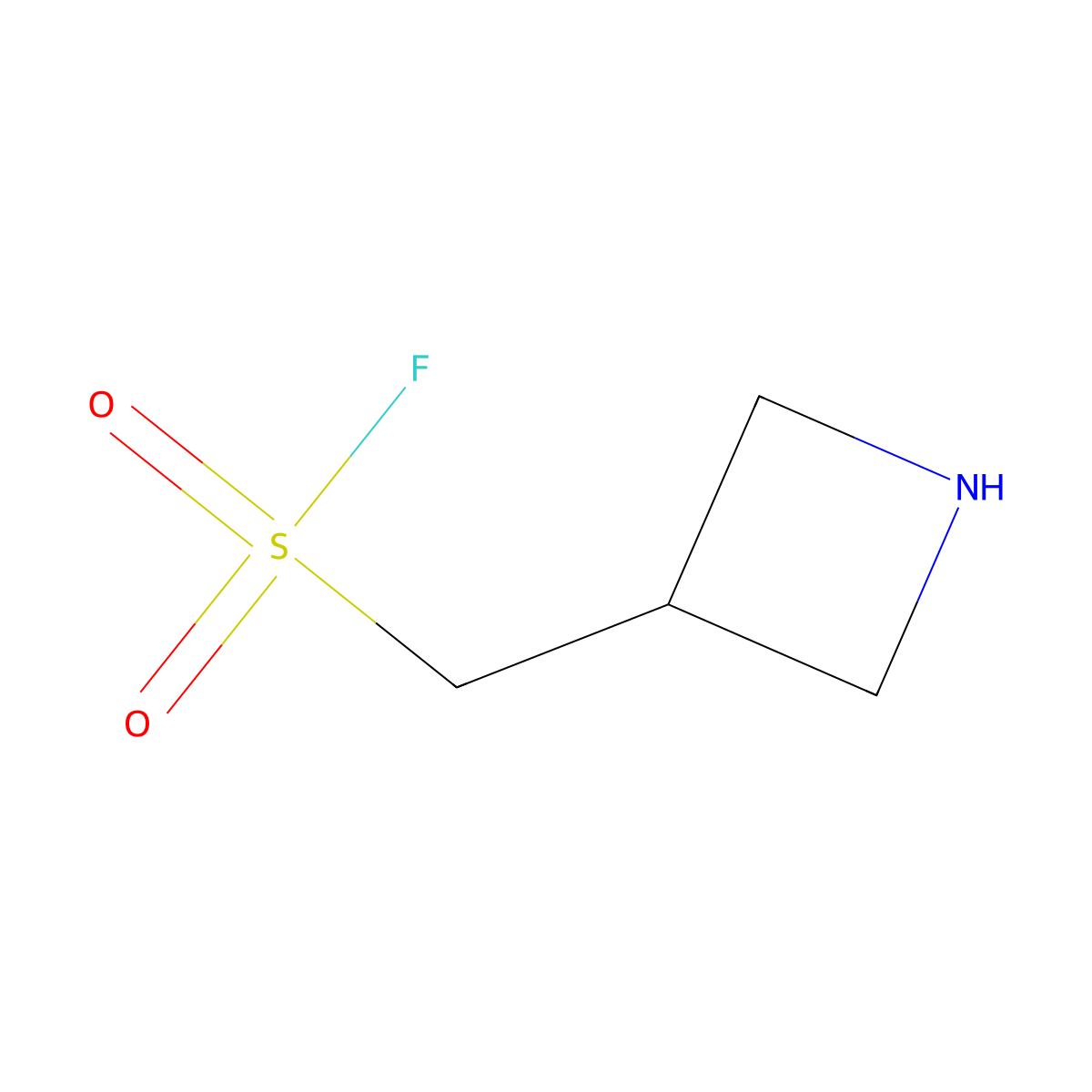 (Azetidin-3-yl)methanesulfonyl fluoride molecular structure, CAS 1989671-25-1