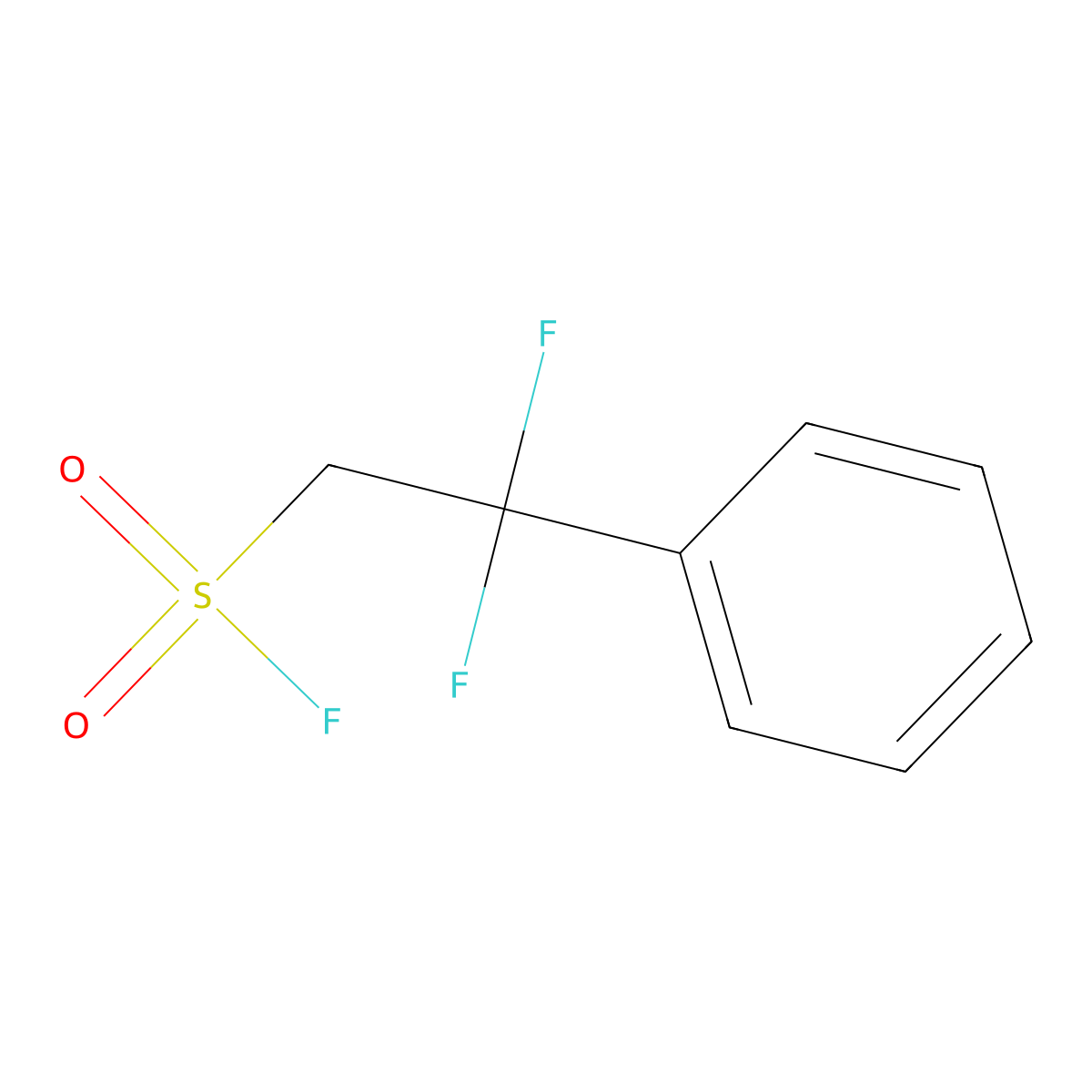 2,2-Difluoro-2-phenylethane-1-sulfonyl fluoride molecular structure, CAS 1989671-54-6