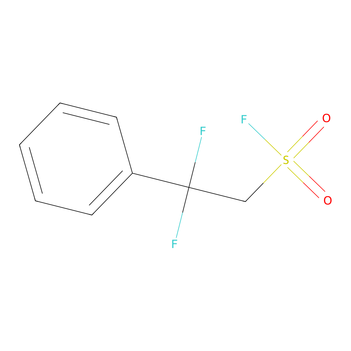 2,2-Difluoro-2-phenylethane-1-sulfonyl fluoride molecular structure, CAS 1989671-54-6