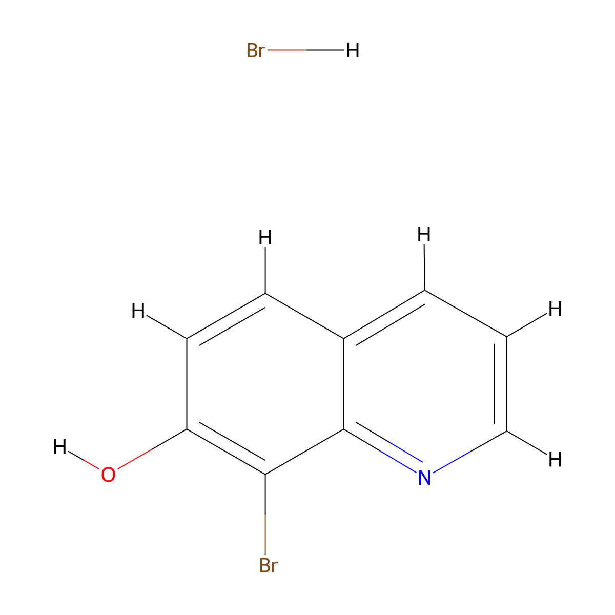 8-Bromoquinolin-7-ol hydrobromide molecular structure, CAS 1989671-70-6