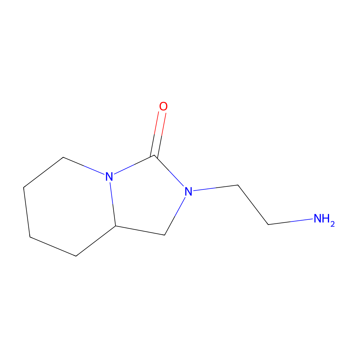 2-(2-Aminoethyl)-octahydroimidazolidino[1,5-a]pyridin-3-one molecular structure, CAS 1989671-99-9