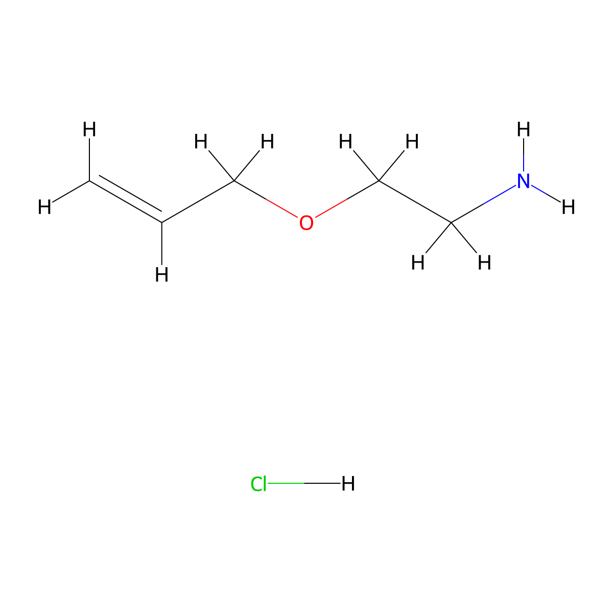 2-(Prop-2-en-1-yloxy)ethan-1-amine hydrochloride molecular structure, CAS 1989672-07-2