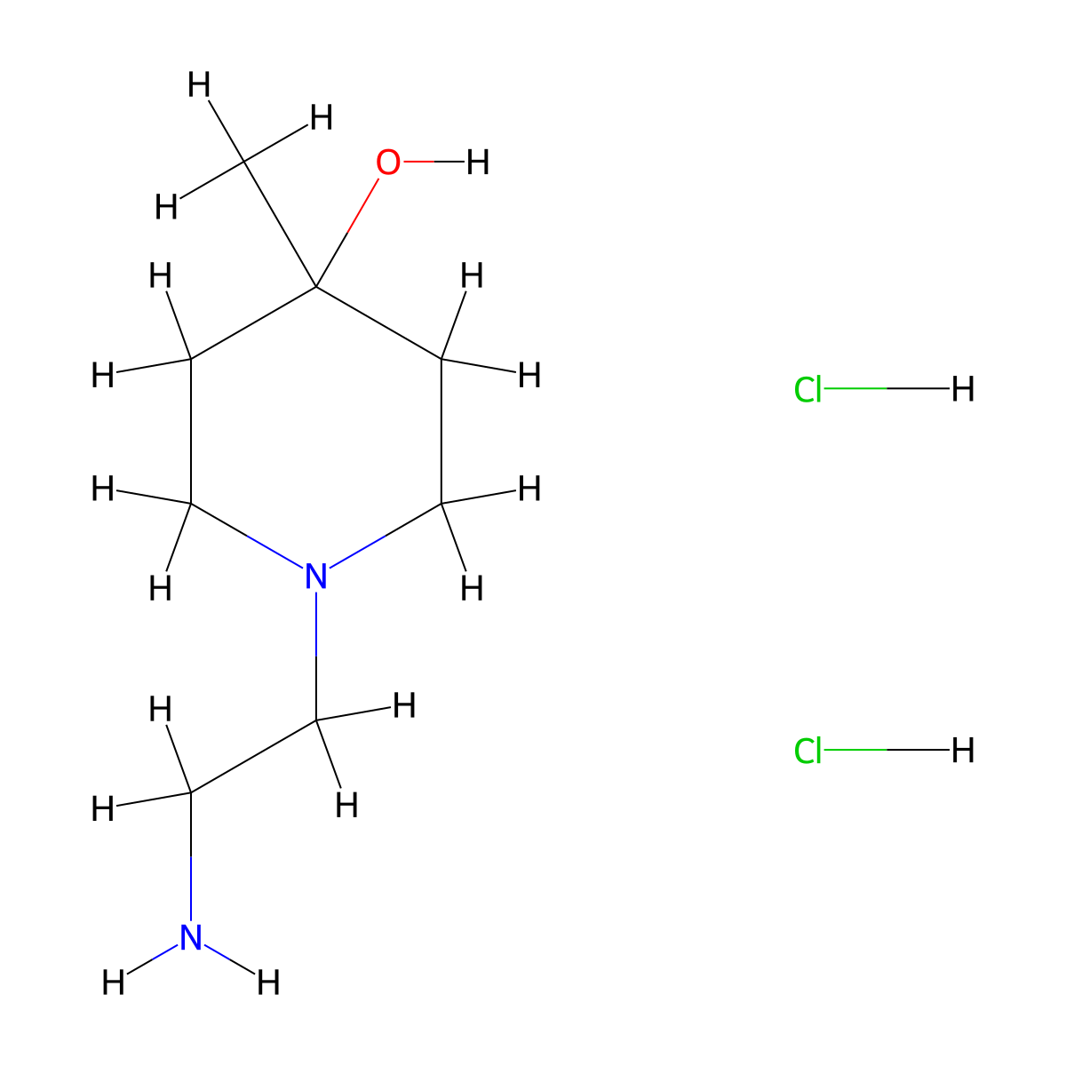 1-(2-Aminoethyl)-4-methylpiperidin-4-ol dihydrochloride molecular structure, CAS 1989672-58-3