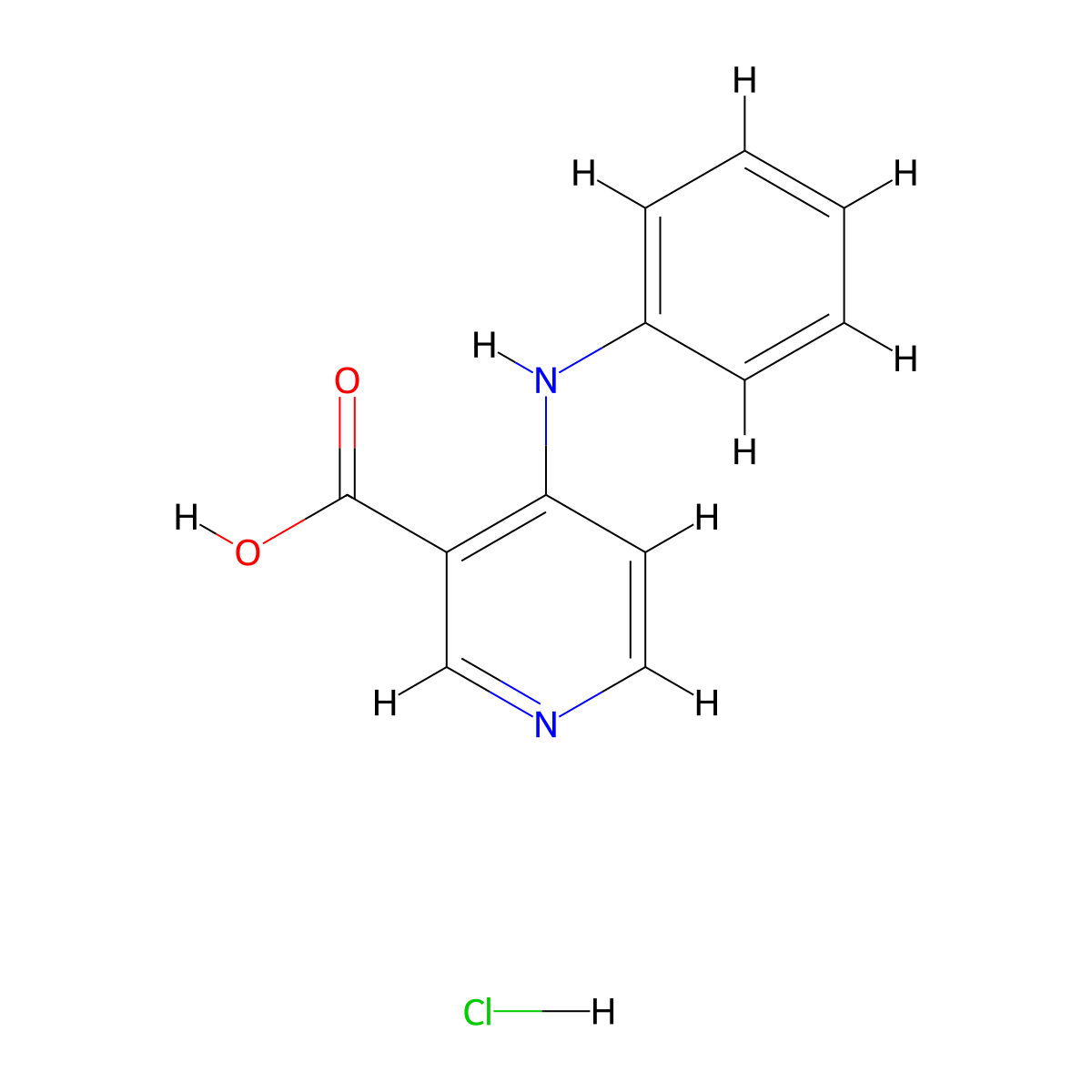 4-(Phenylamino)pyridine-3-carboxylic acid hydrochloride molecular structure, CAS 1989672-60-7