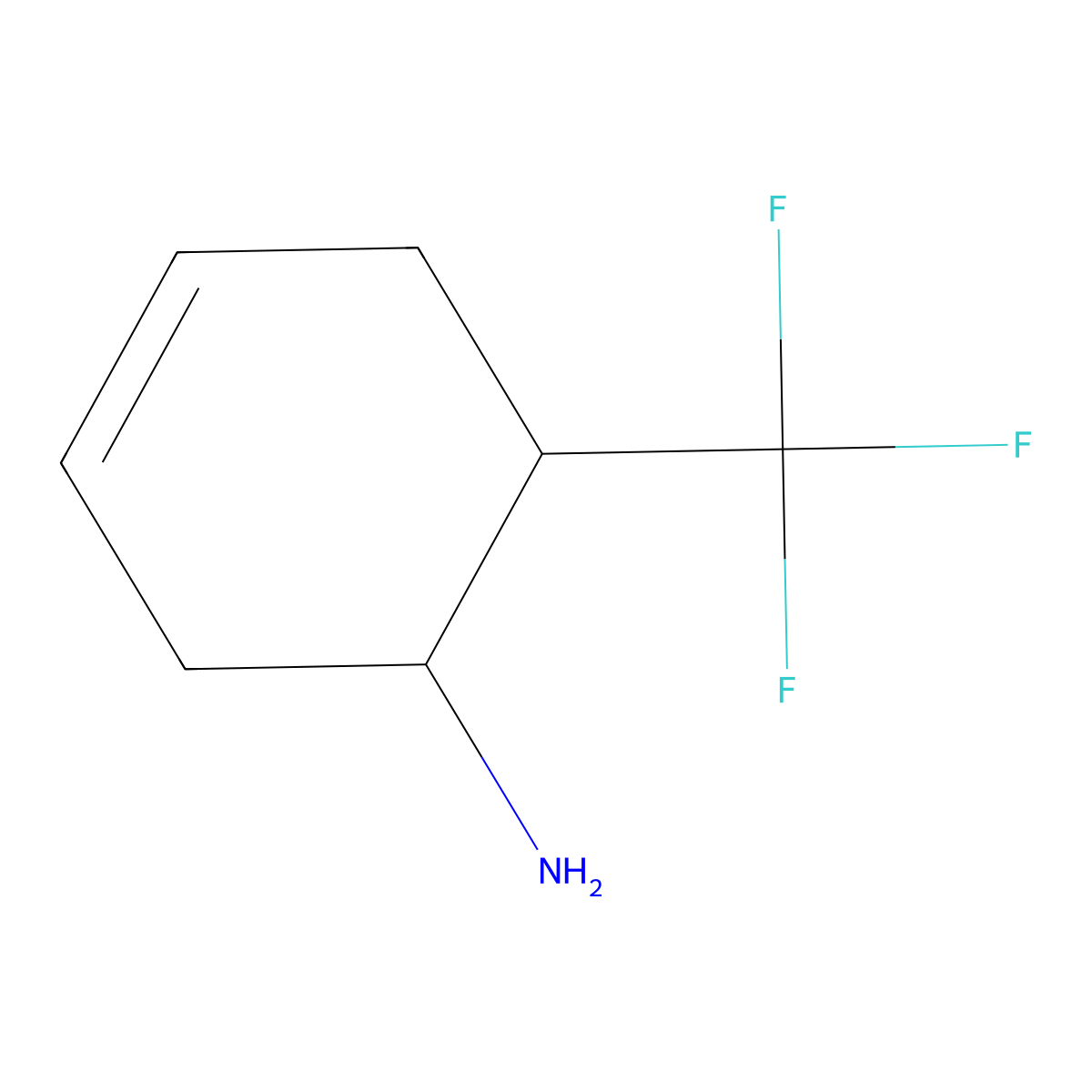 6-(Trifluoromethyl)cyclohex-3-en-1-amine molecular structure, CAS 1989672-68-5
