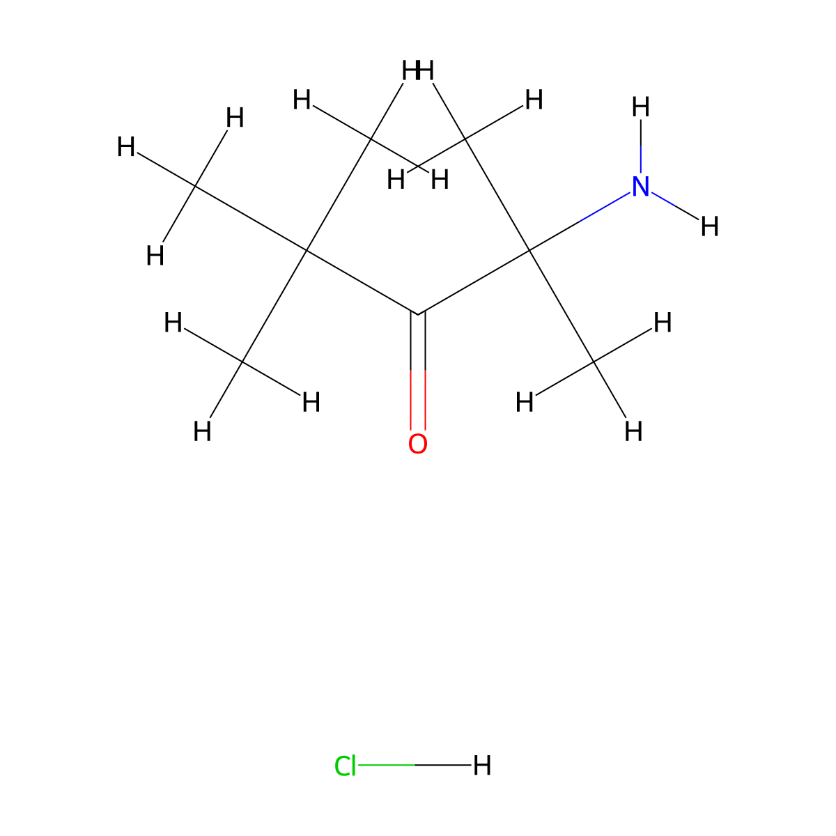 2-Amino-2,4,4-trimethylpentan-3-one hydrochloride molecular structure, CAS 1989672-76-5