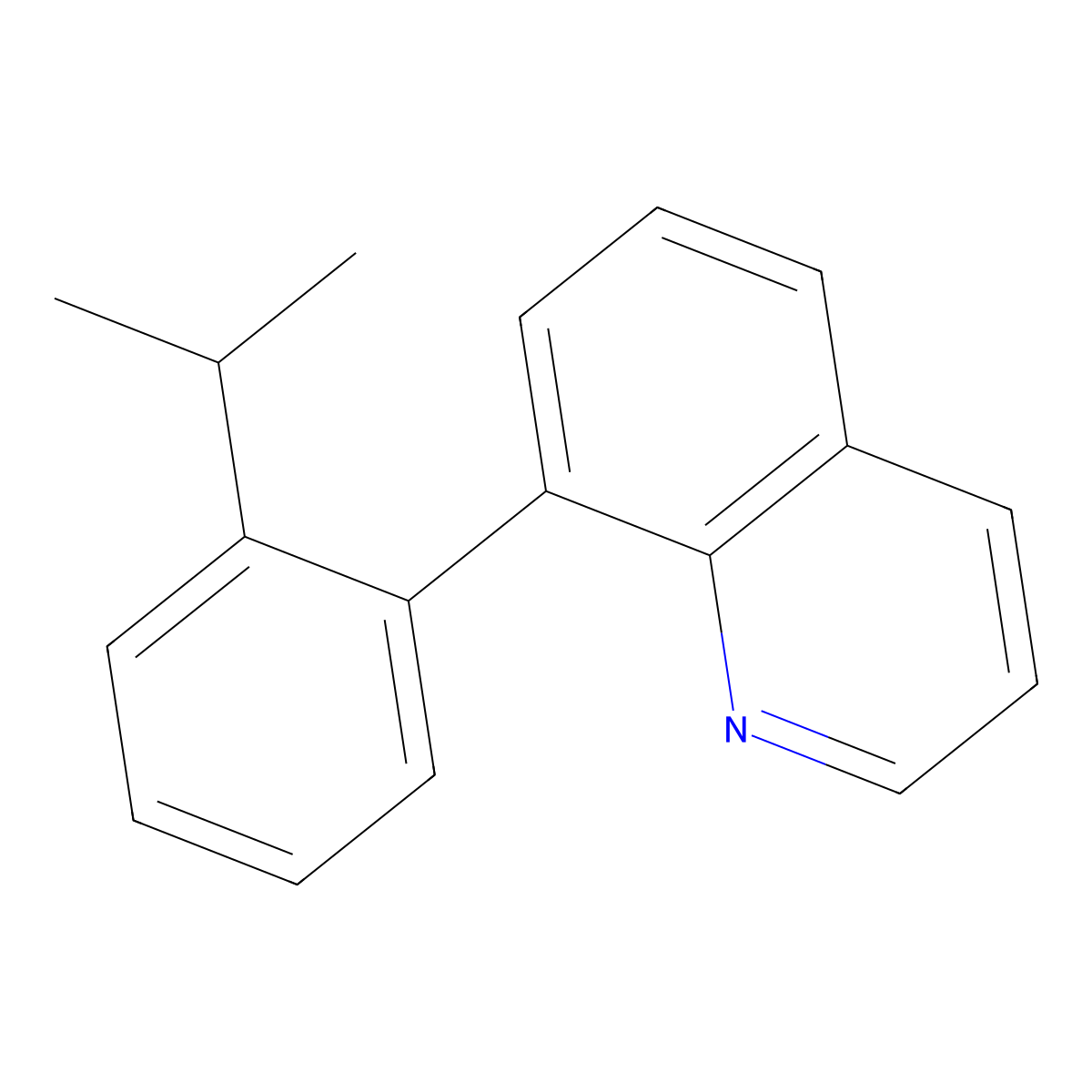 8-[2-(1-Methylethyl)phenyl]quinoline molecular structure, CAS 1989674-68-1