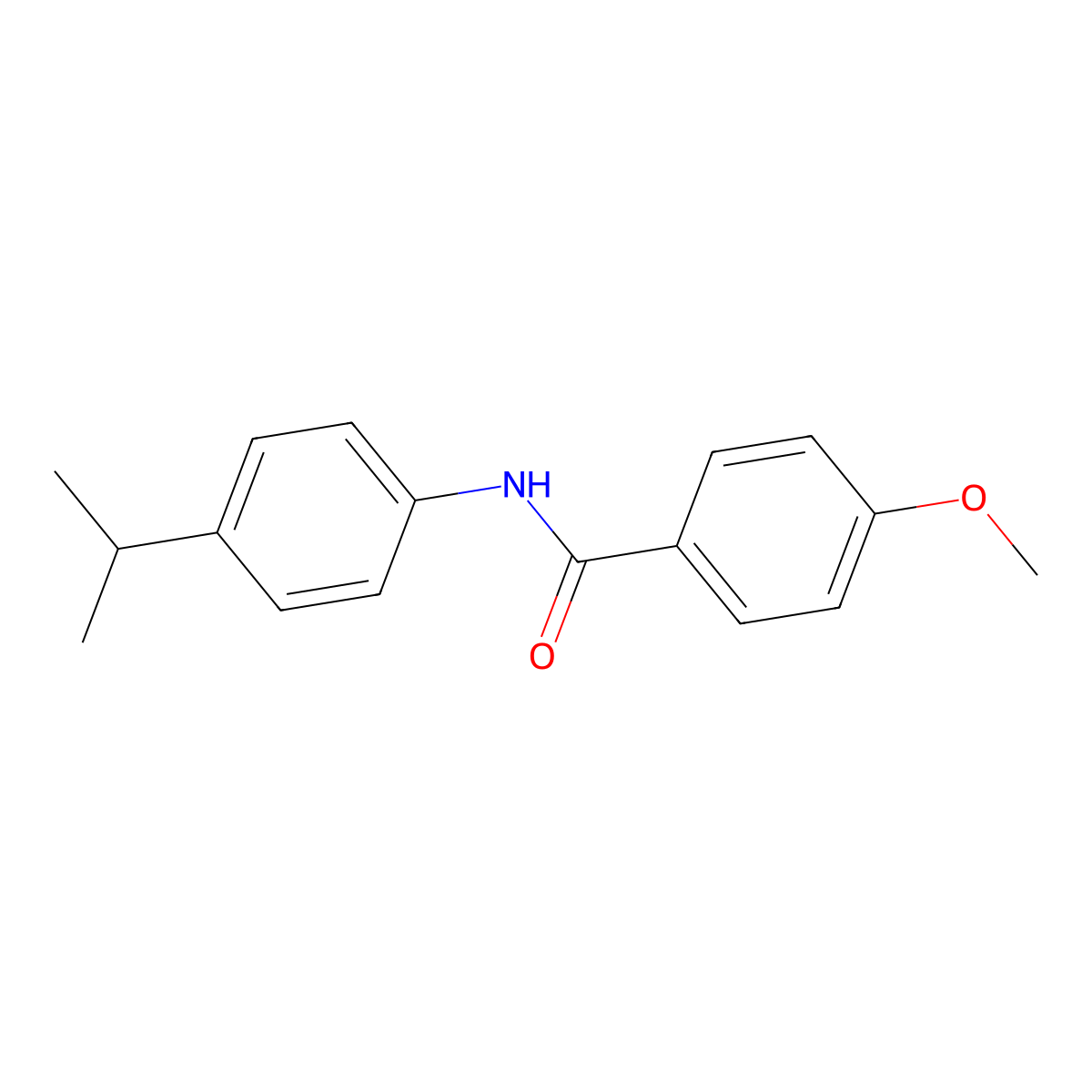 N-(4-isopropylphenyl)-4-methoxybenzamide molecular structure, CAS 198973-43-2