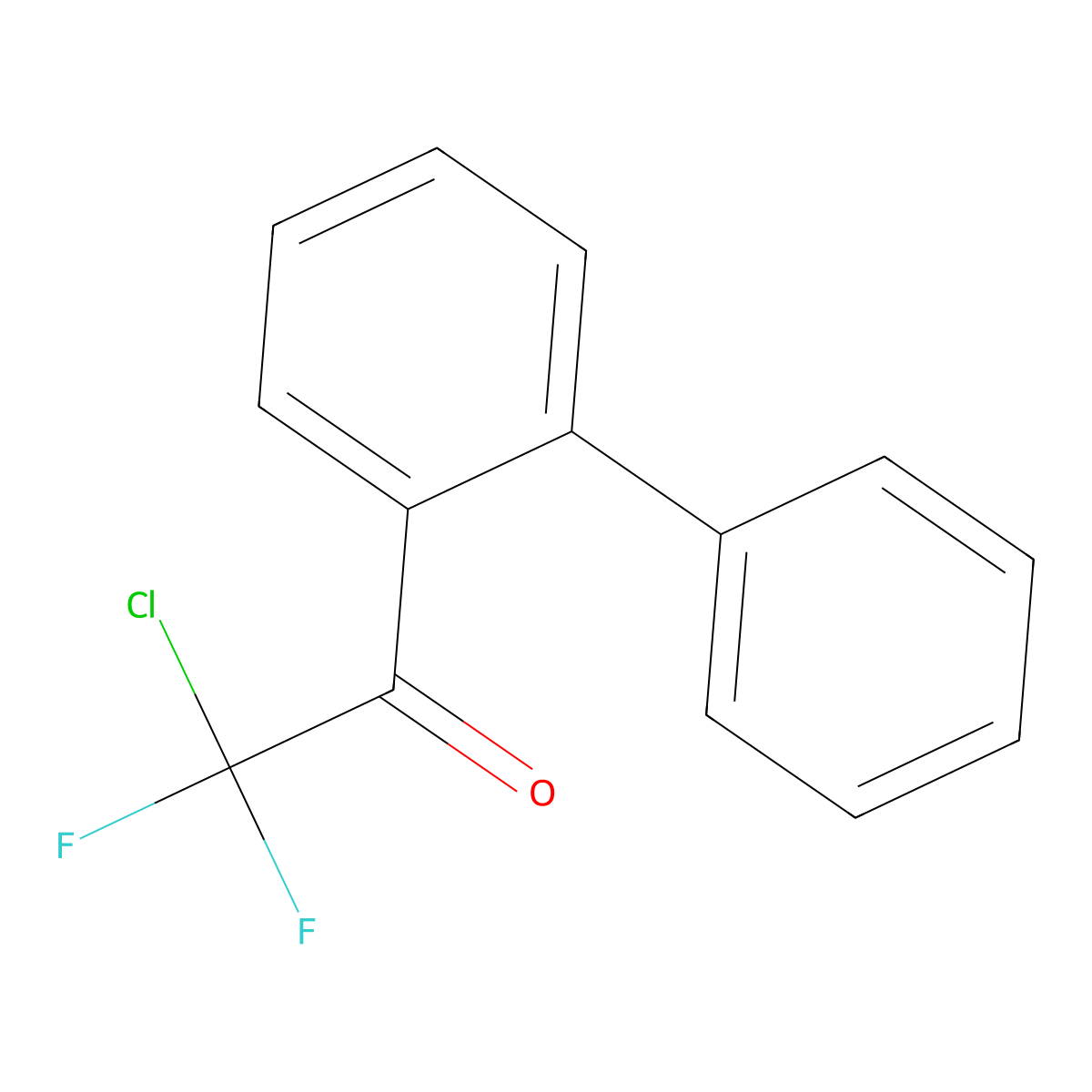 1-([1,1'-Biphenyl]-2-yl)-2-chloro-2,2-difluoroethanone molecular structure, CAS 1989793-03-4