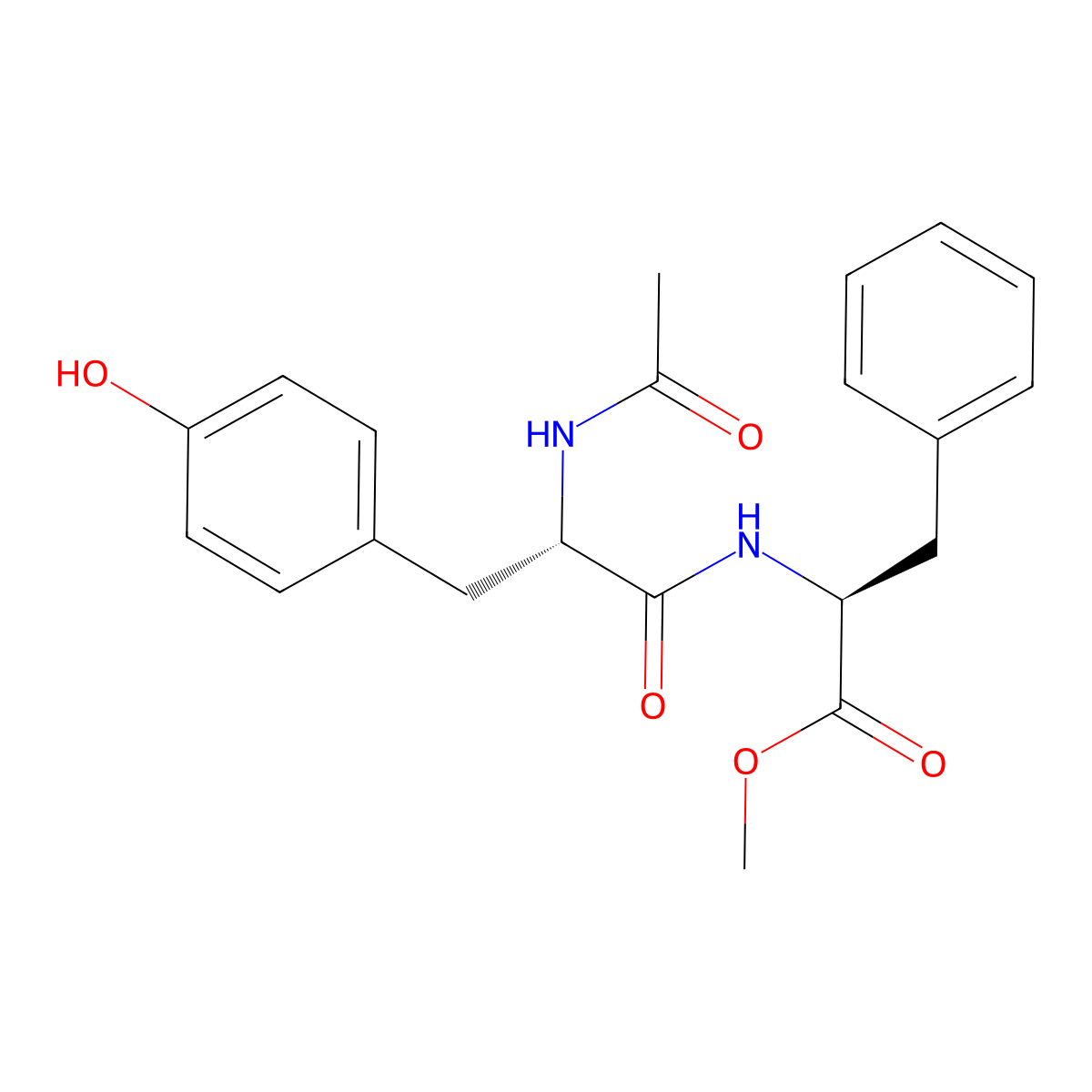 Ac-Tyr-Phe-OMe molecular structure, CAS 19898-34-1