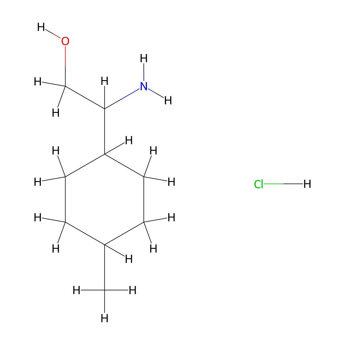 2-Amino-2-(4-methylcyclohexyl)ethanolhydrochloride molecular structure, CAS 1989858-97-0
