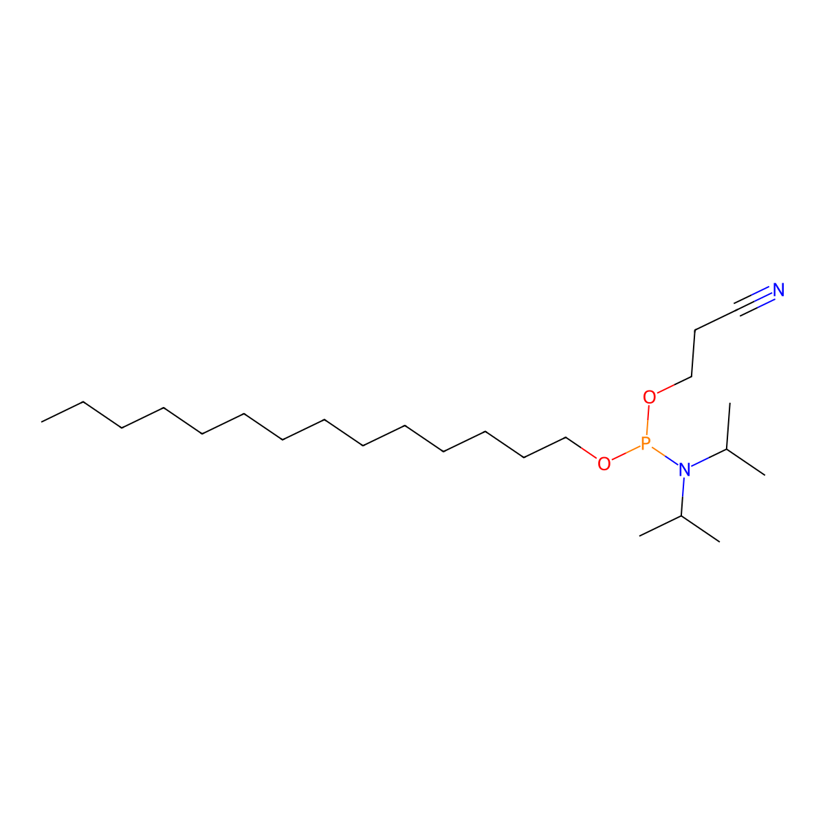 C14 amidite molecular structure, CAS 198987-41-6