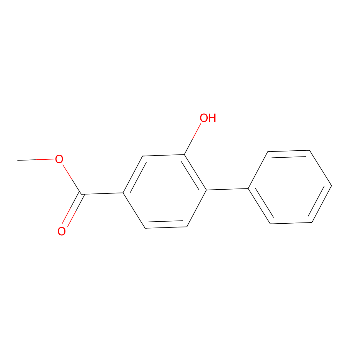 Methyl 2-hydroxy-[1,1'-biphenyl]-4-carboxylate molecular structure, CAS 198994-00-2