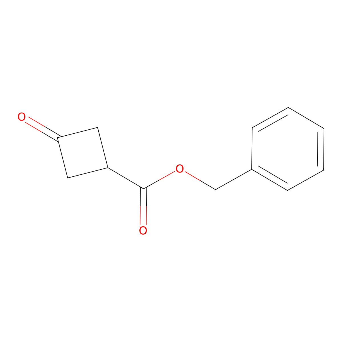 Benzyl 3-oxocyclobutane-1-carboxylate molecular structure, CAS 198995-91-4