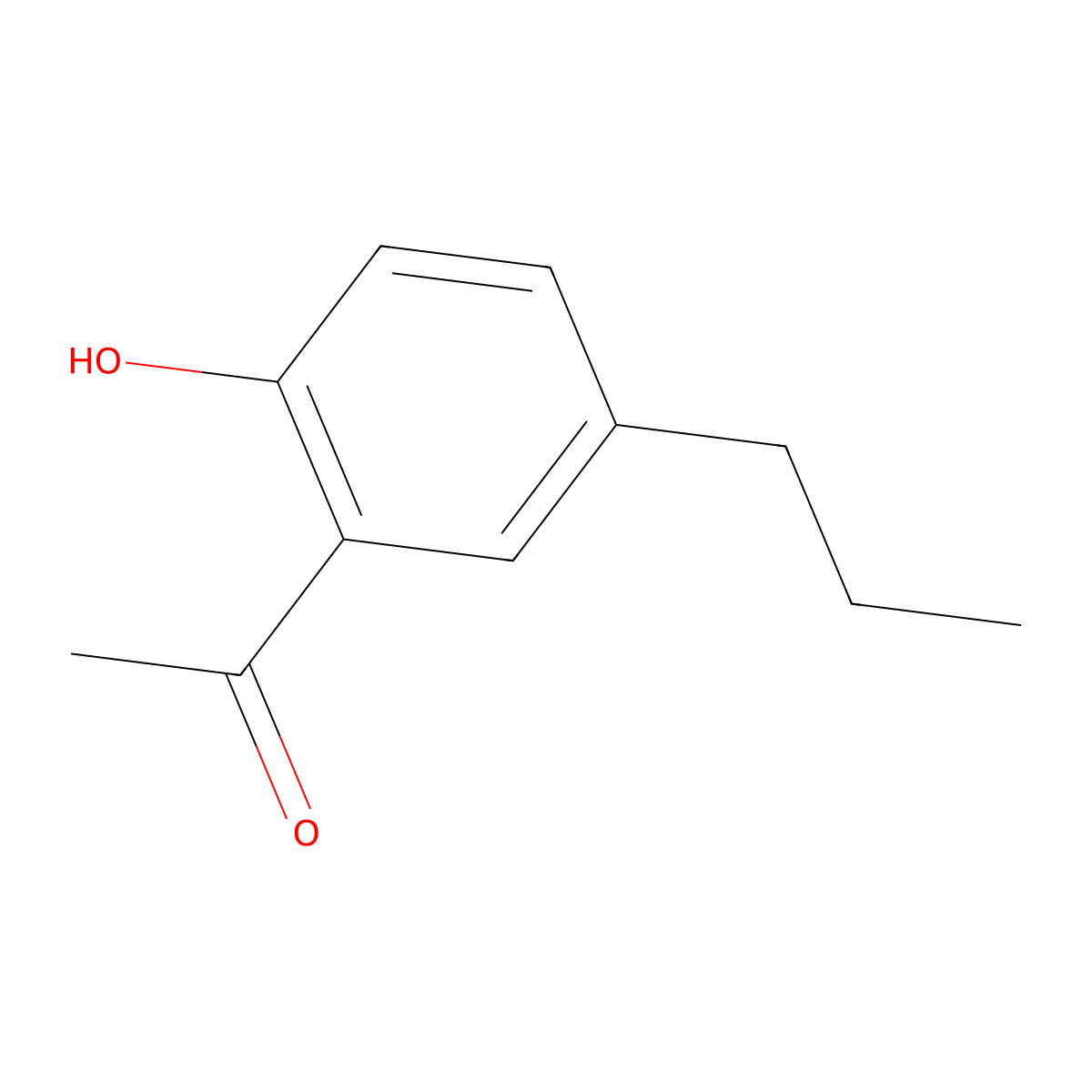1-(2-Hydroxy-5-propylphenyl)ethanone molecular structure, CAS 1990-24-5