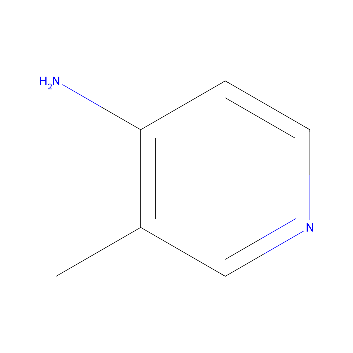 3-Methyl-4-pyridinamine molecular structure, CAS 1990-90-5