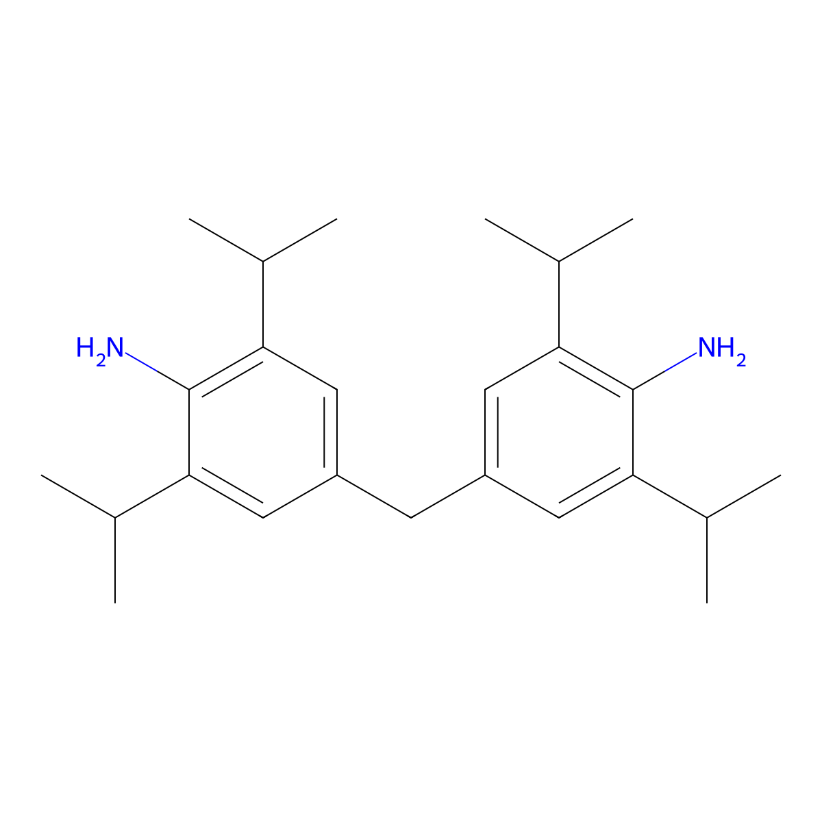4,4'-Methylenebis(2,6-diisopropylaniline) molecular structure, CAS 19900-69-7