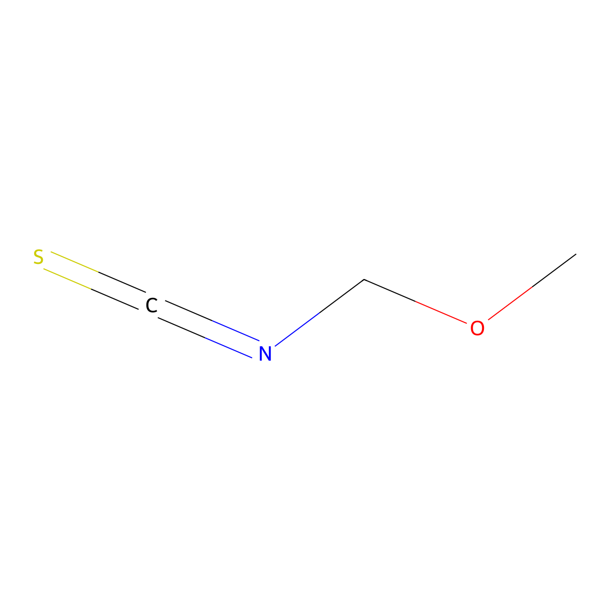 Methoxymethyl isothiocyanate molecular structure, CAS 19900-84-6