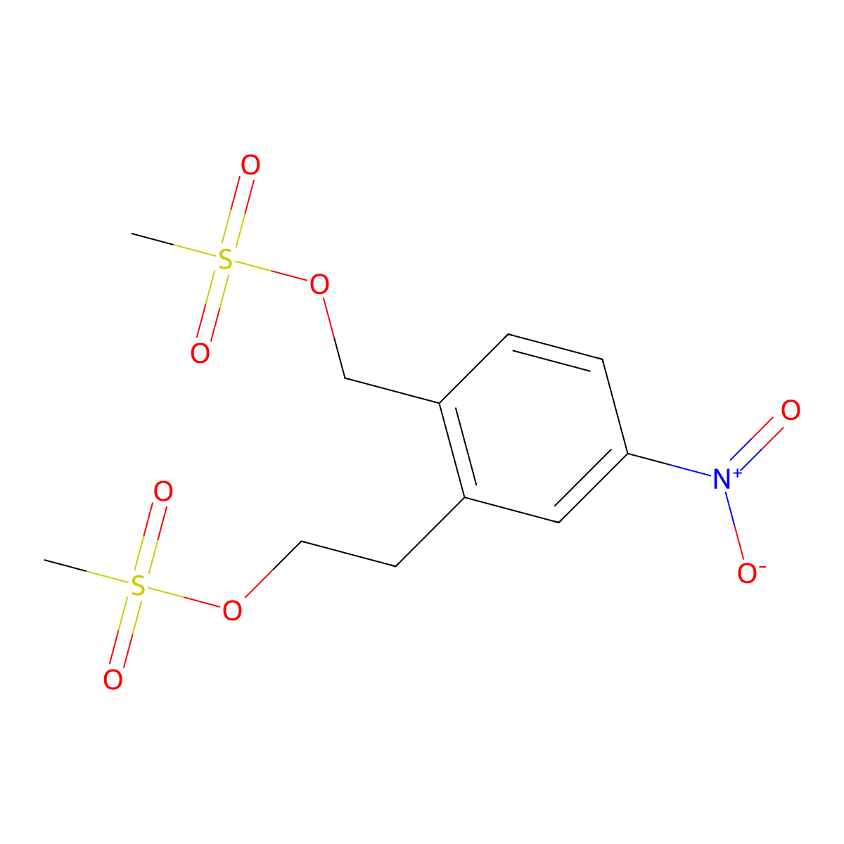 2-(2-(Methylsulfonyloxy)ethyl)-4-nitrobenzyl (methanesulfonate) molecular structure, CAS 199014-22-7