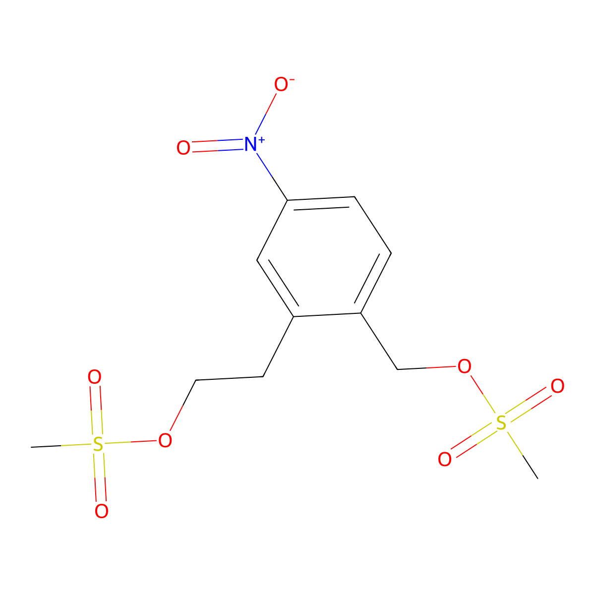 2-(2-(Methylsulfonyloxy)ethyl)-4-nitrobenzyl (methanesulfonate) molecular structure, CAS 199014-22-7