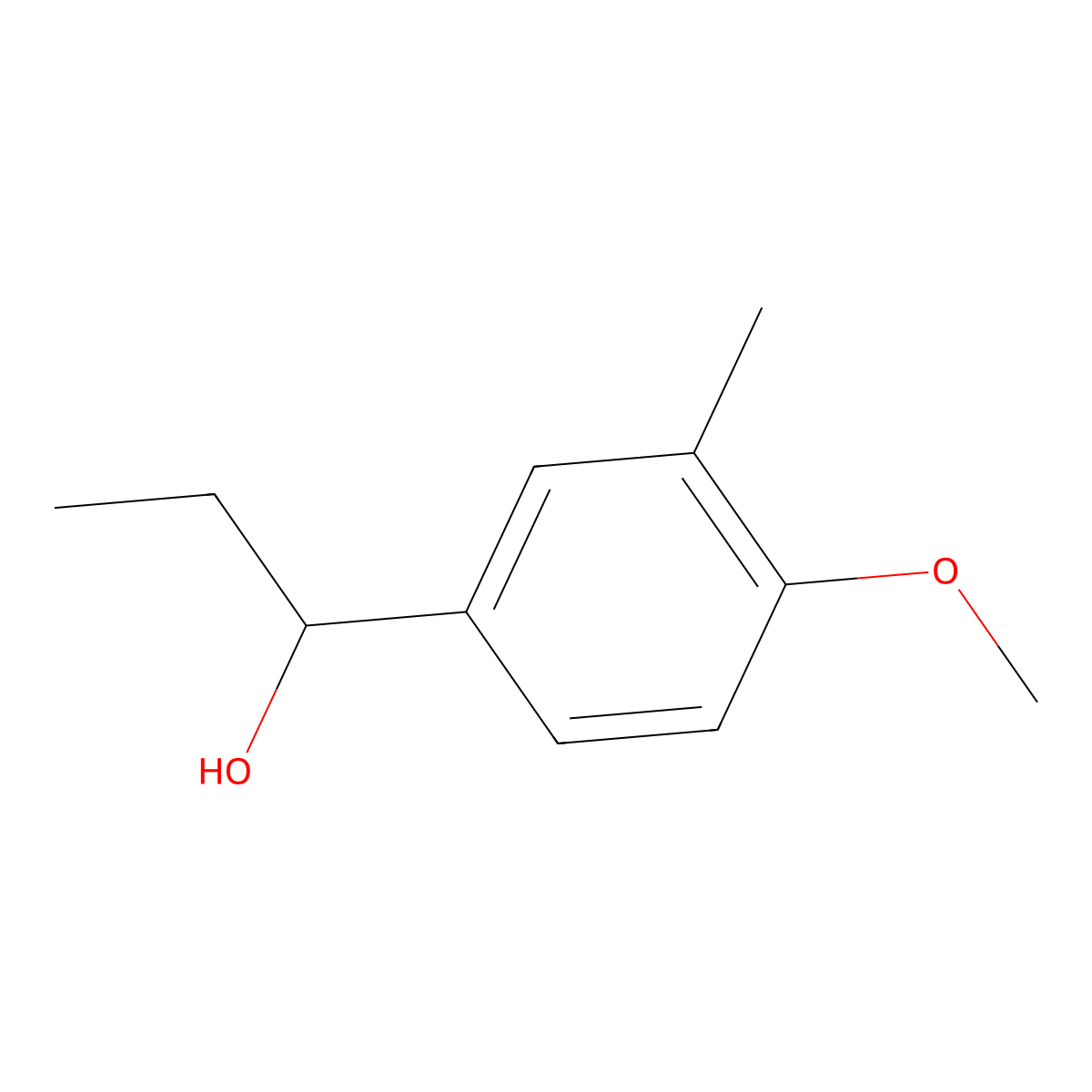 1-(4-Methoxy-3-methylphenyl)-1-propanol molecular structure, CAS 199014-88-5