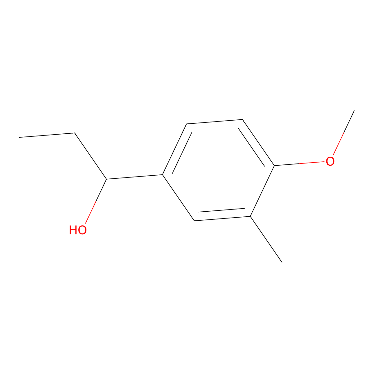 1-(4-Methoxy-3-methylphenyl)-1-propanol molecular structure, CAS 199014-88-5