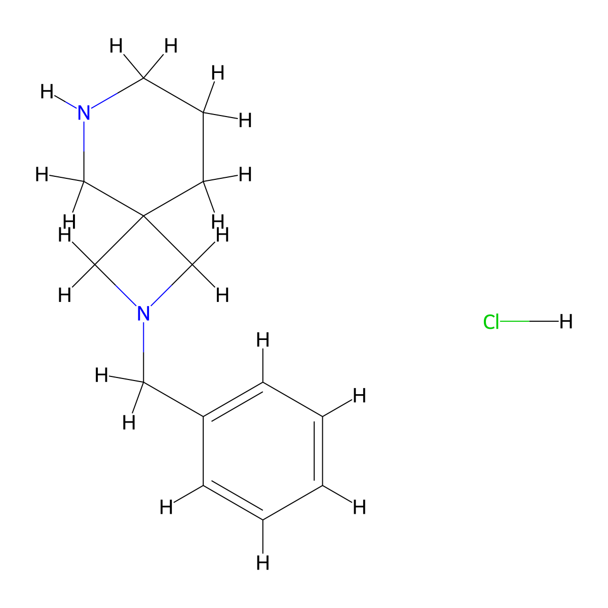 2-Benzyl-2,6-diazaspiro[3.5]nonane hydrochloride molecular structure, CAS 1990151-16-0