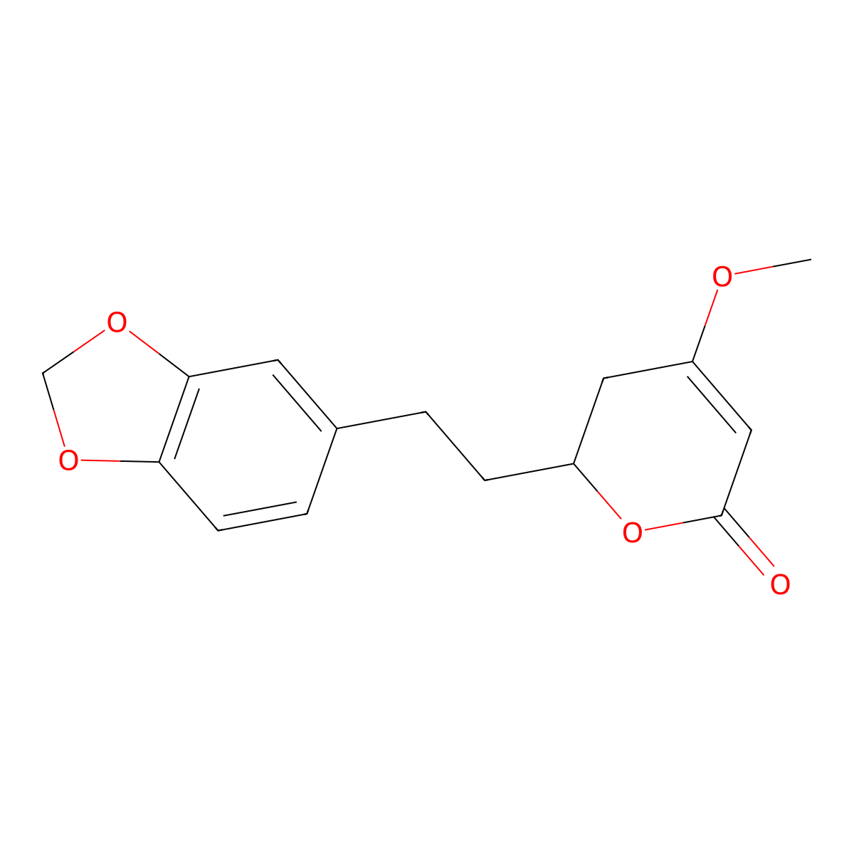 (+)-Dihydromethysticin molecular structure, CAS 19902-91-1