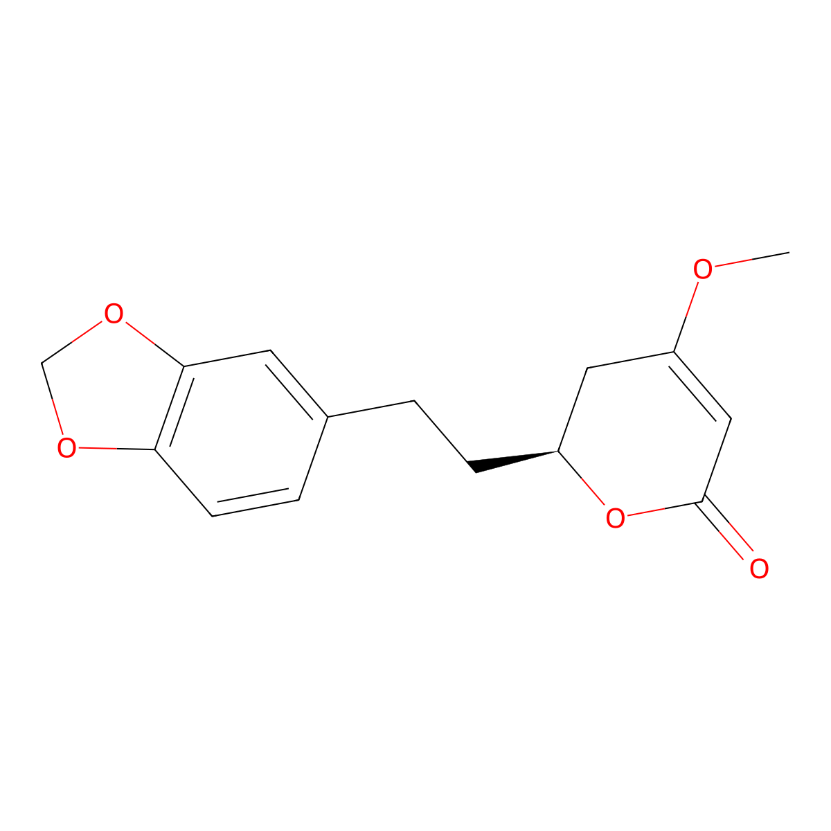 (+)-Dihydromethysticin molecular structure, CAS 19902-91-1