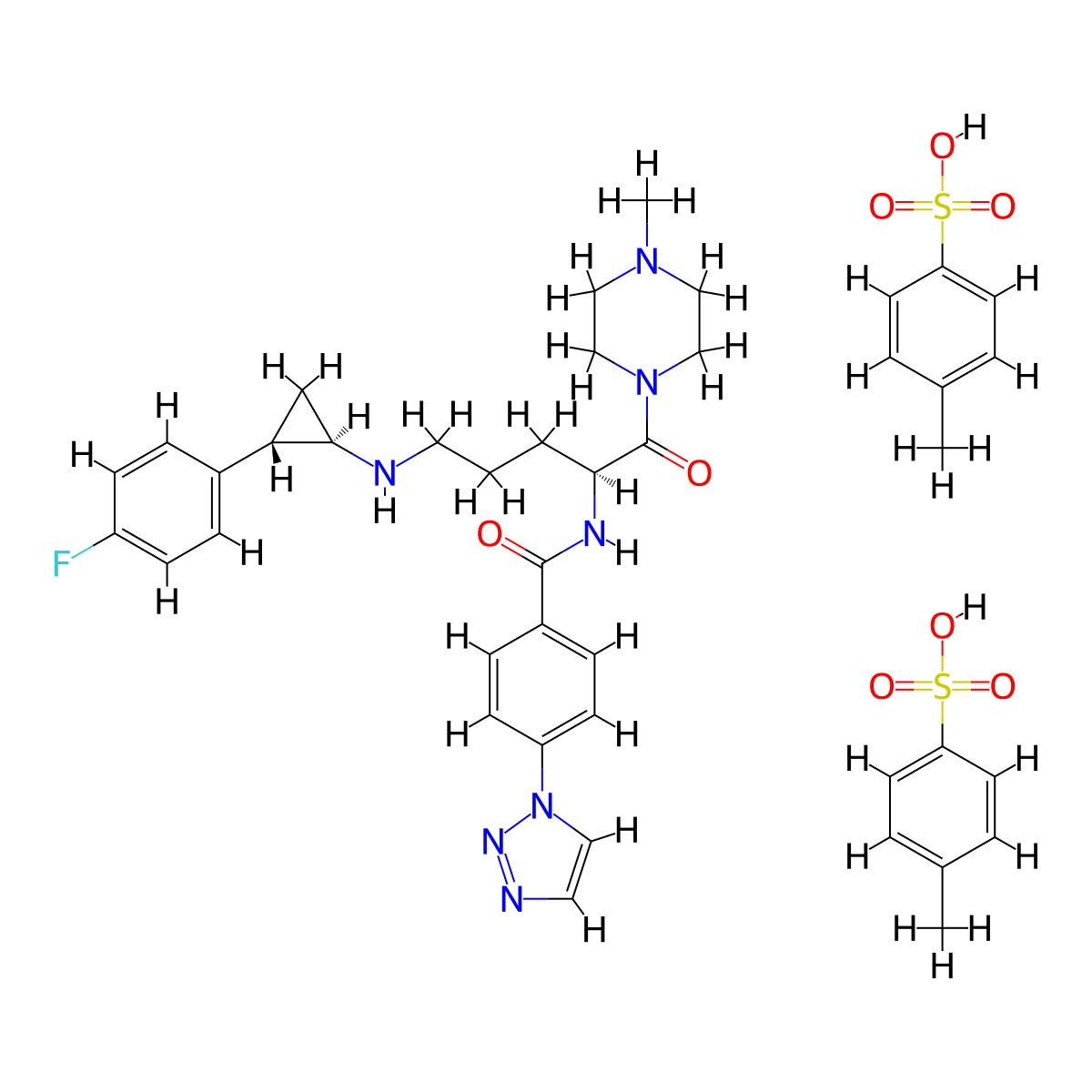 Bomedemstat Tosylate molecular structure, CAS 1990504-72-7
