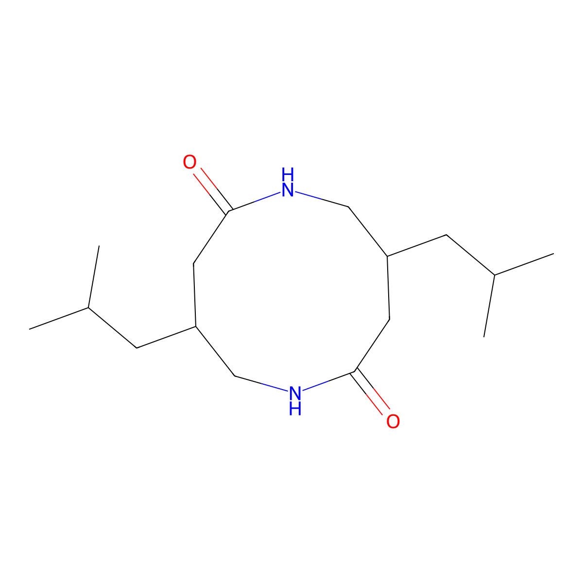 4,9-Diisobutyl-1,6-diazecane-2,7-dione molecular structure, CAS 1990538-03-8