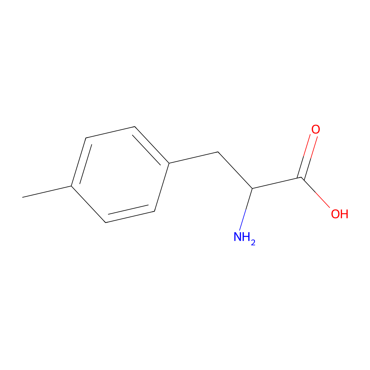 (2S)-2-amino-3-(4-methylphenyl)propanoic acid molecular structure, CAS 1991-87-3