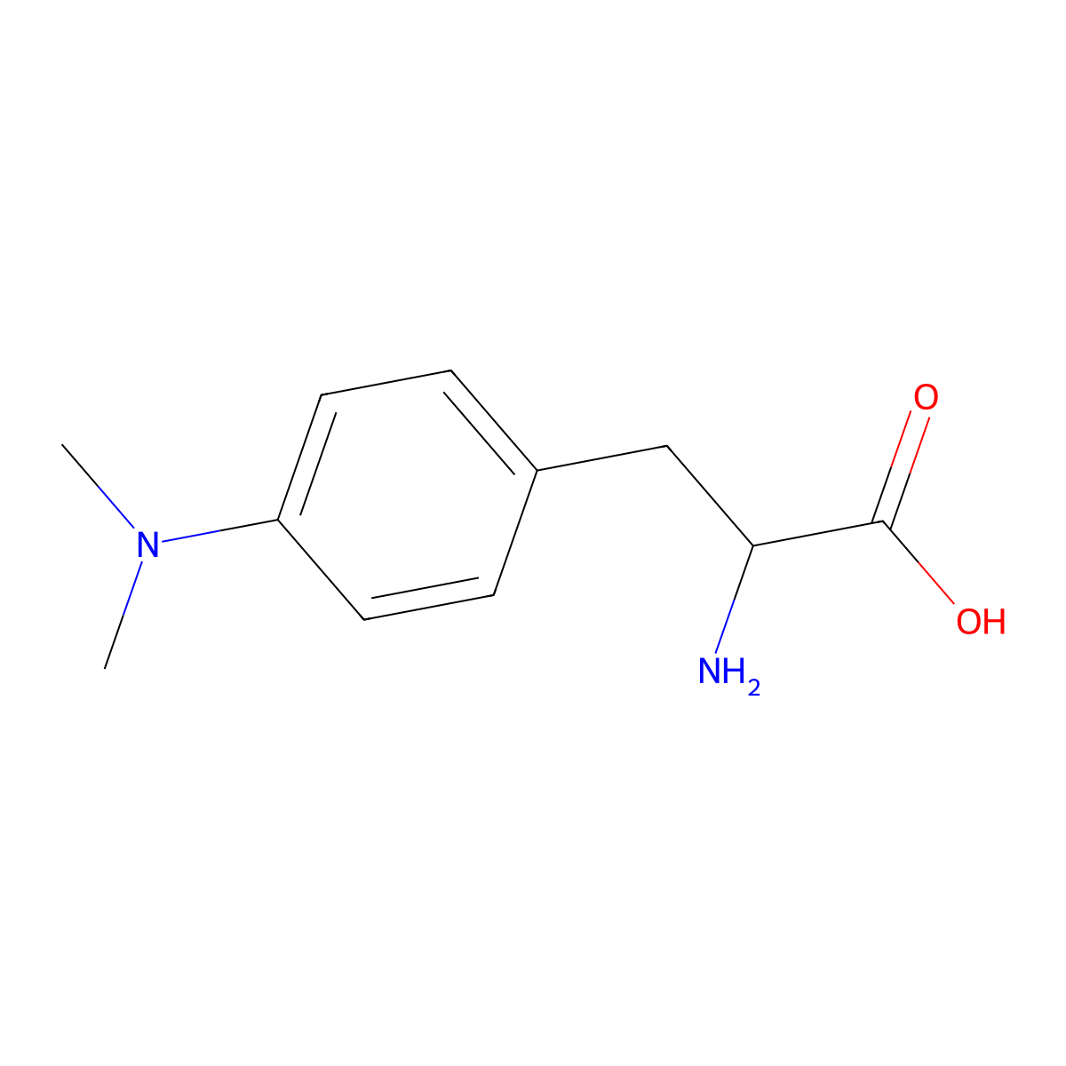 4'-Dimethylaminophenylalanine molecular structure, CAS 1991-95-3