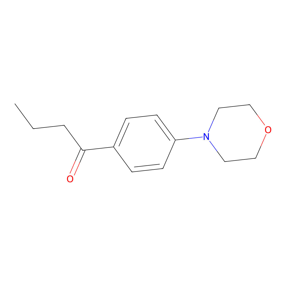 1-(4-Morpholinophenyl)butan-1-one molecular structure, CAS 199109-88-1