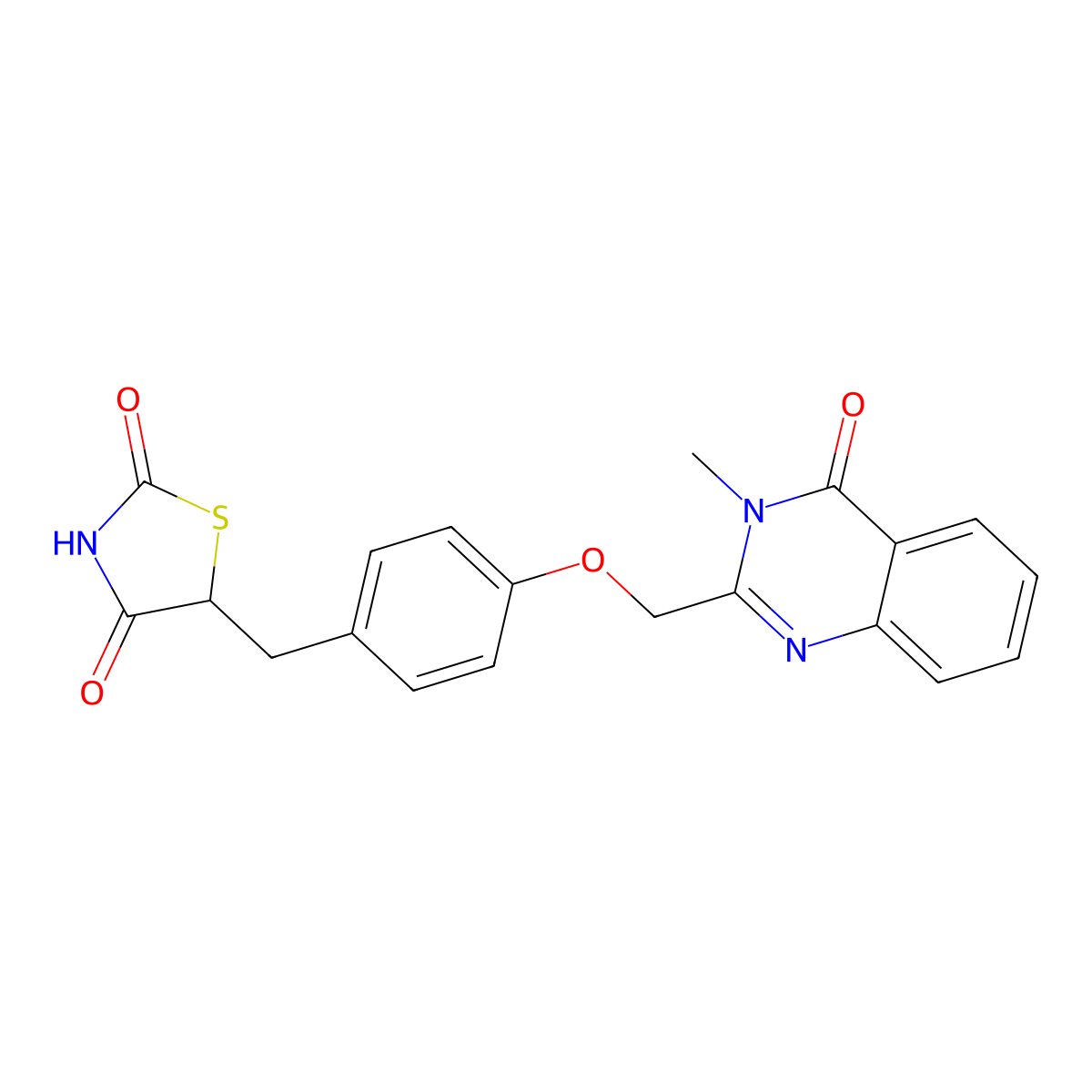 Balaglitazone molecular structure, CAS 199113-98-9