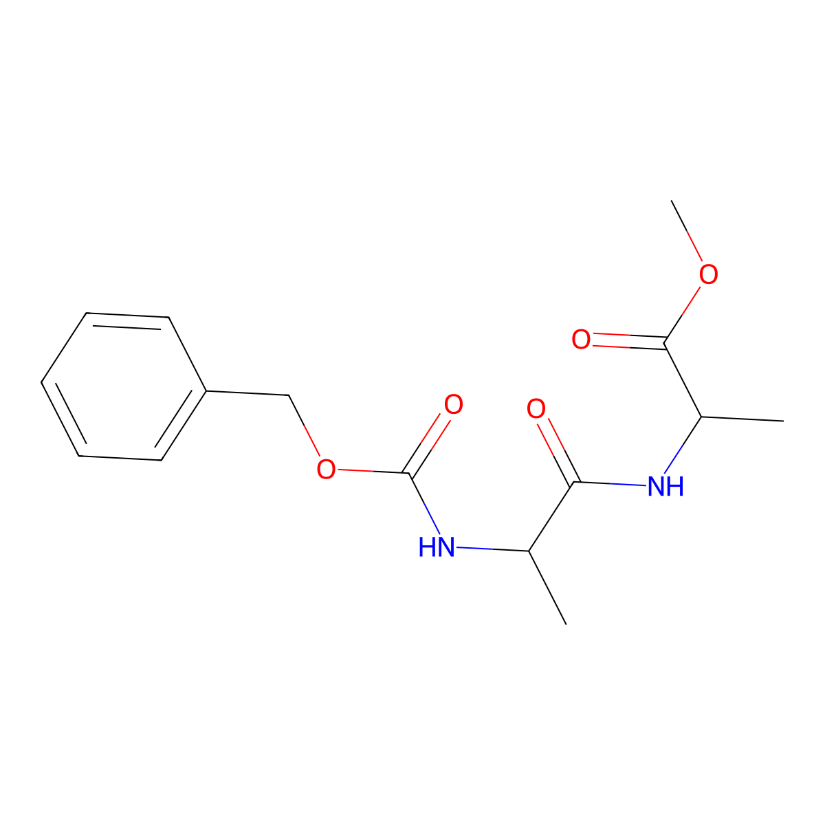Z-D-Ala-D-Ala-OMe molecular structure, CAS 19914-26-2