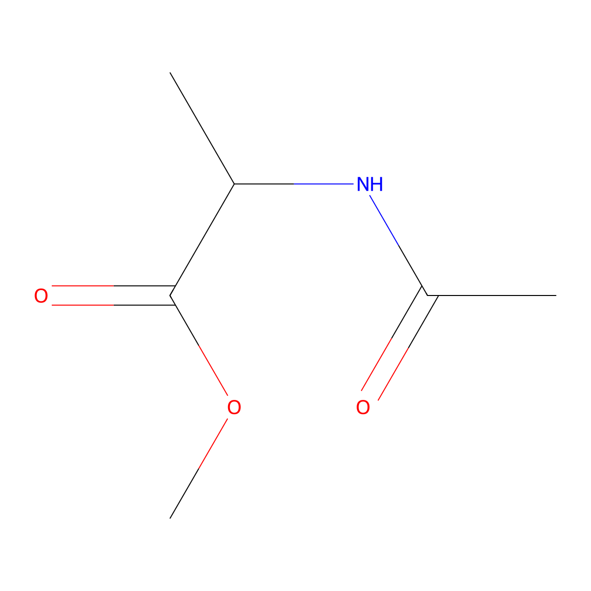 (R)-Methyl 2-acetamidopropanoate molecular structure, CAS 19914-36-4