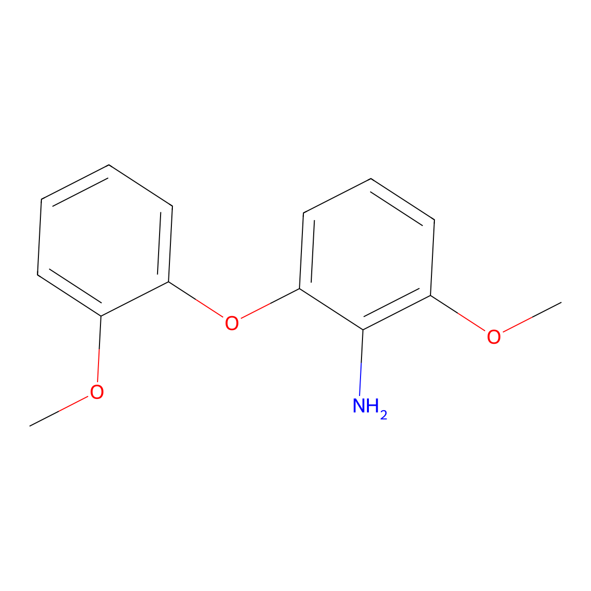 2-Methoxy-6-(2-methoxyphenoxy)aniline molecular structure, CAS 1991462-11-3