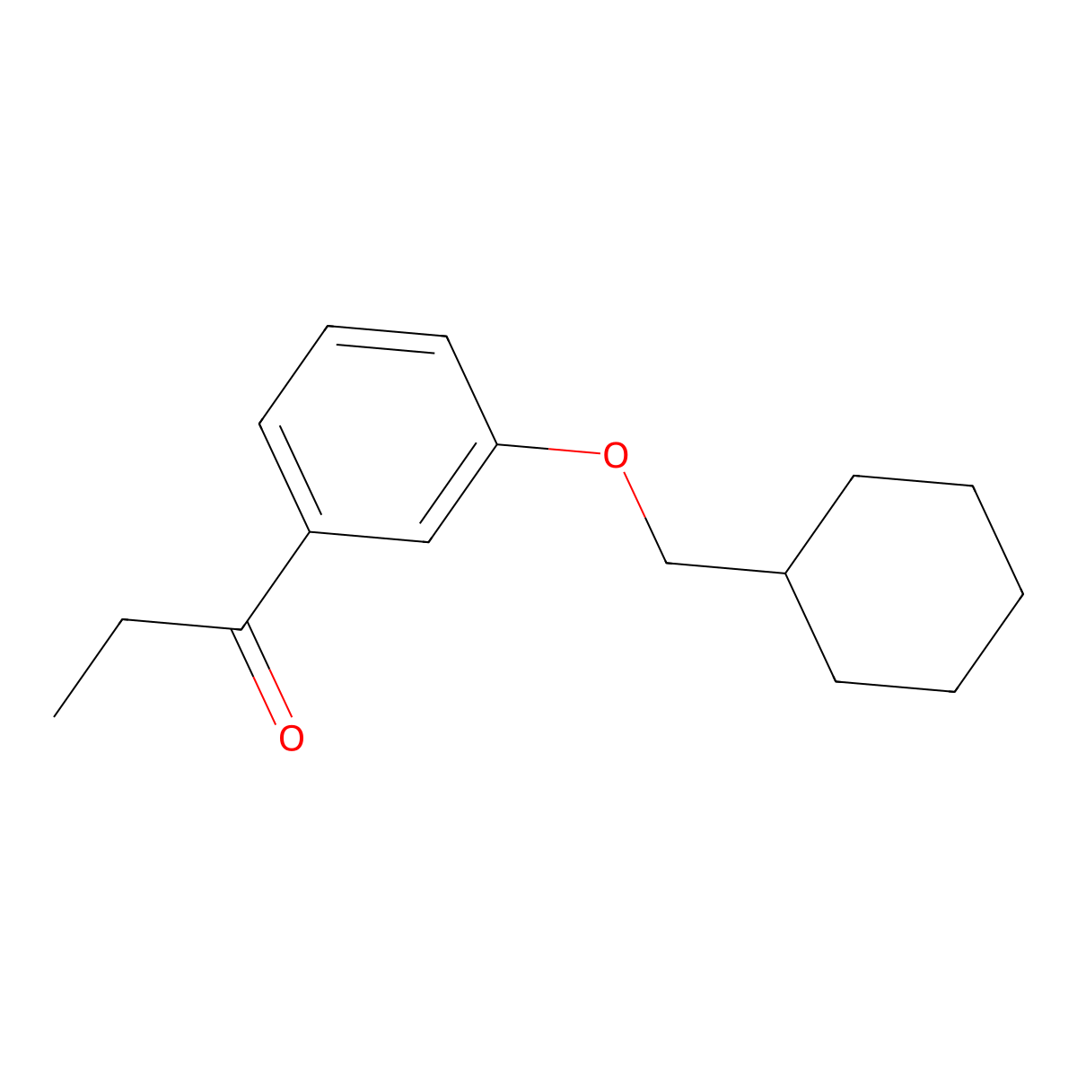 1-(3-(Cyclohexylmethoxy)phenyl)propan-1-one molecular structure, CAS 1991490-33-5