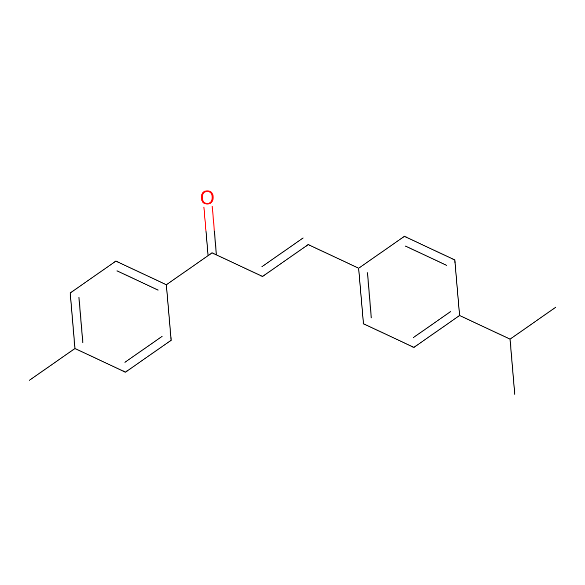 4-Isopropyl-4'-methylchalcone molecular structure, CAS 199165-58-7