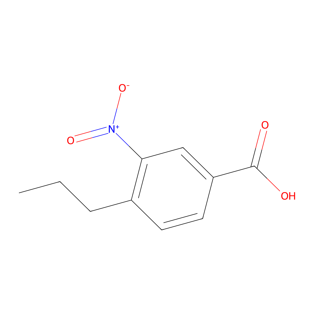 3-Nitro-4-propylbenzoic acid molecular structure, CAS 199171-93-2