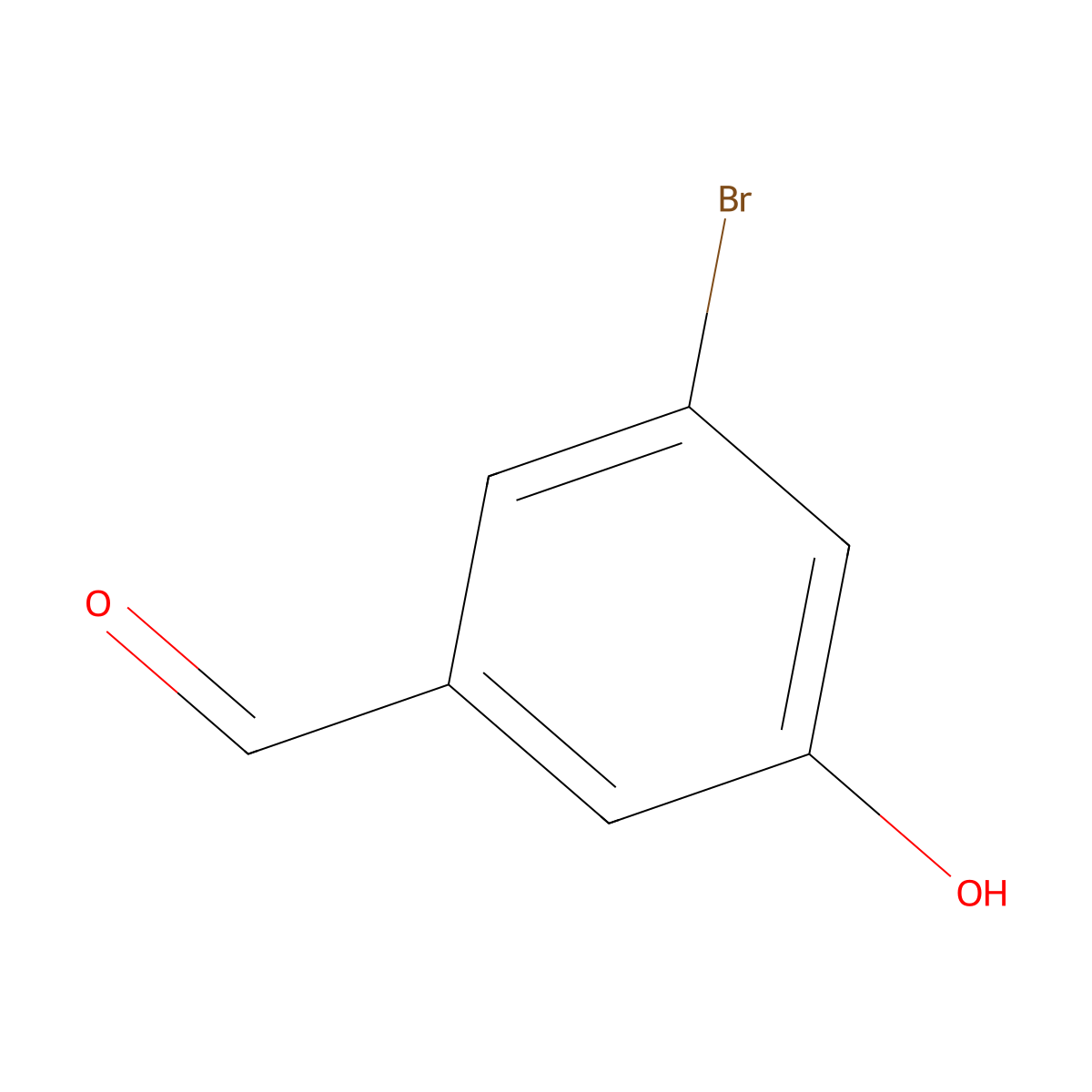 3-Bromo-5-hydroxybenzaldehyde molecular structure, CAS 199177-26-9