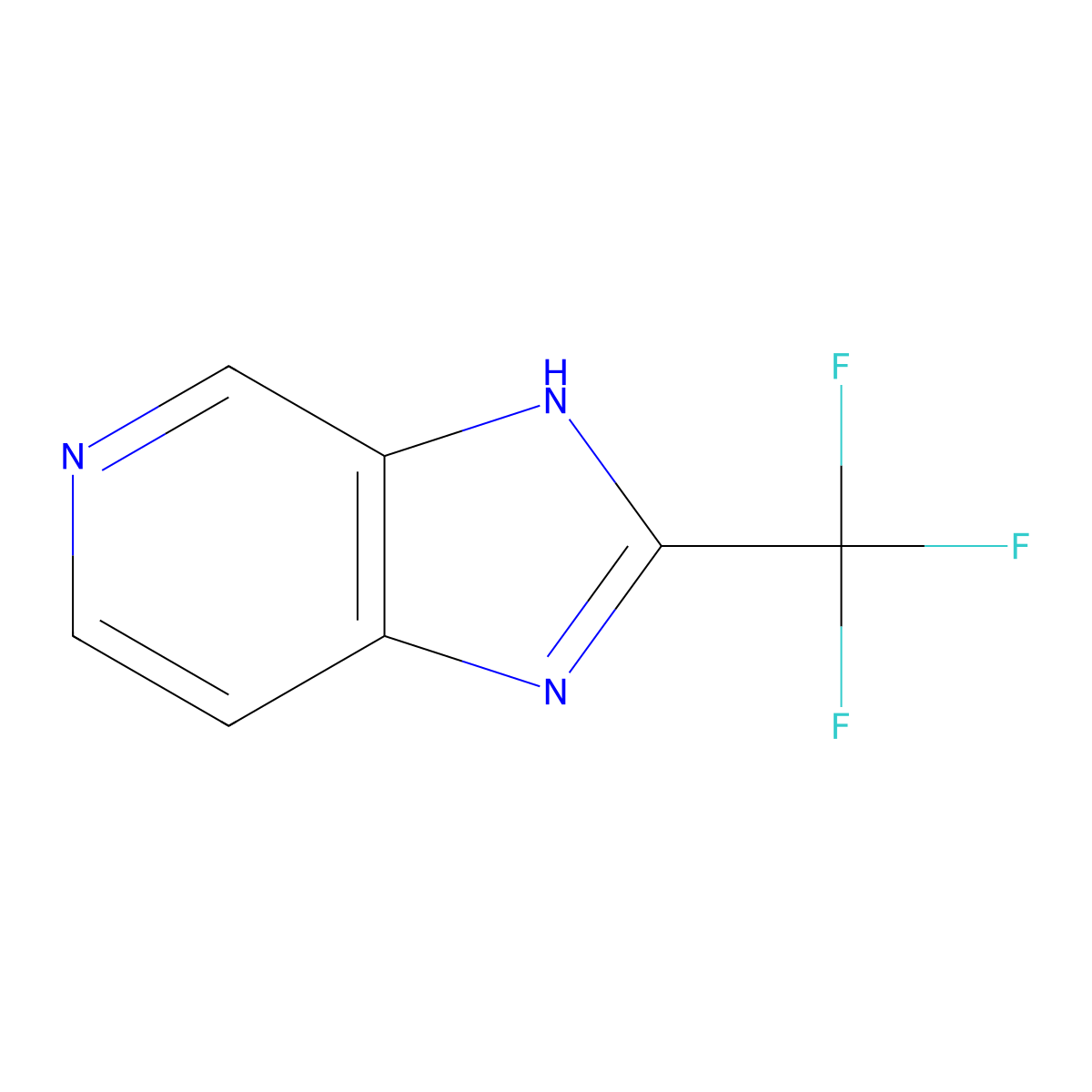 2-(Trifluoromethyl)-3H-imidazo[4,5-c]pyridine molecular structure, CAS 19918-36-6